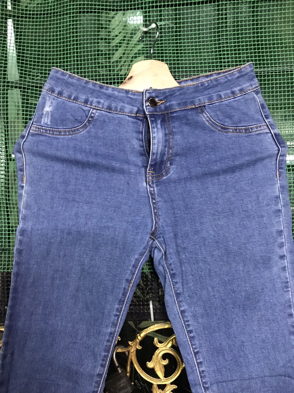 If Six Was Nine × The Unbranded Brand Denimwear Seed Skinny Jeans Size 29" - 3 Thumbnail