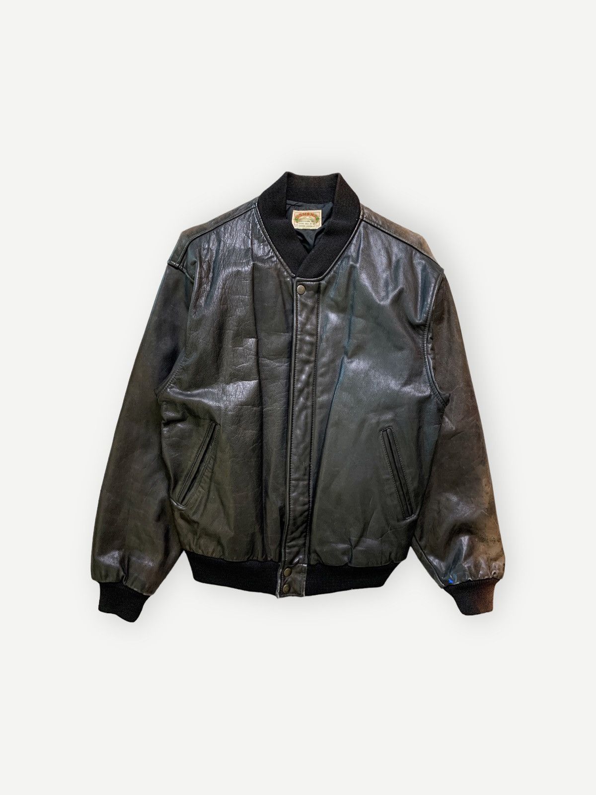 Banana Republic Vintage 80s Banana Republic Leather Jacket 1980s Sunfaded Size US M / EU 48-50 / 2 - 1 Thumbnail