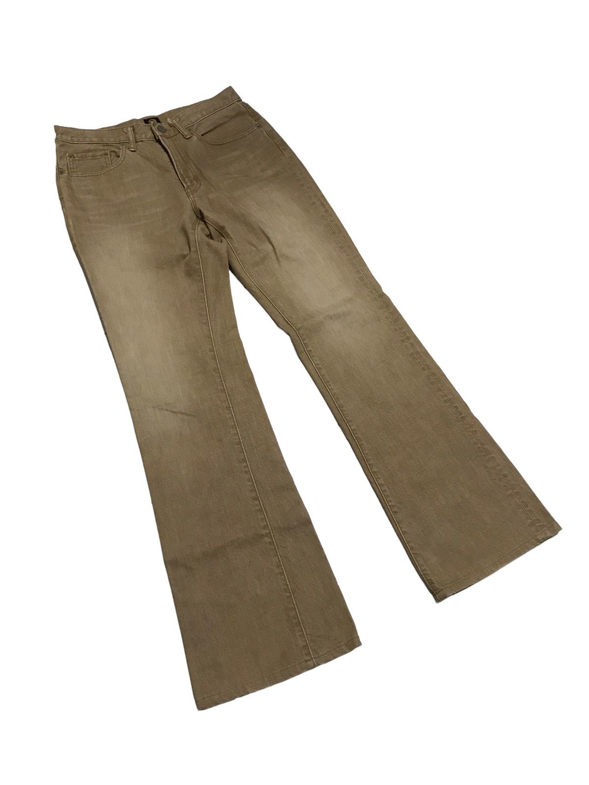 If Six Was Nine × Japanese Brand FLARED💥BIG JOHN DISTRESSED DENIM PANT Size US 29 - 2 Thumbnail