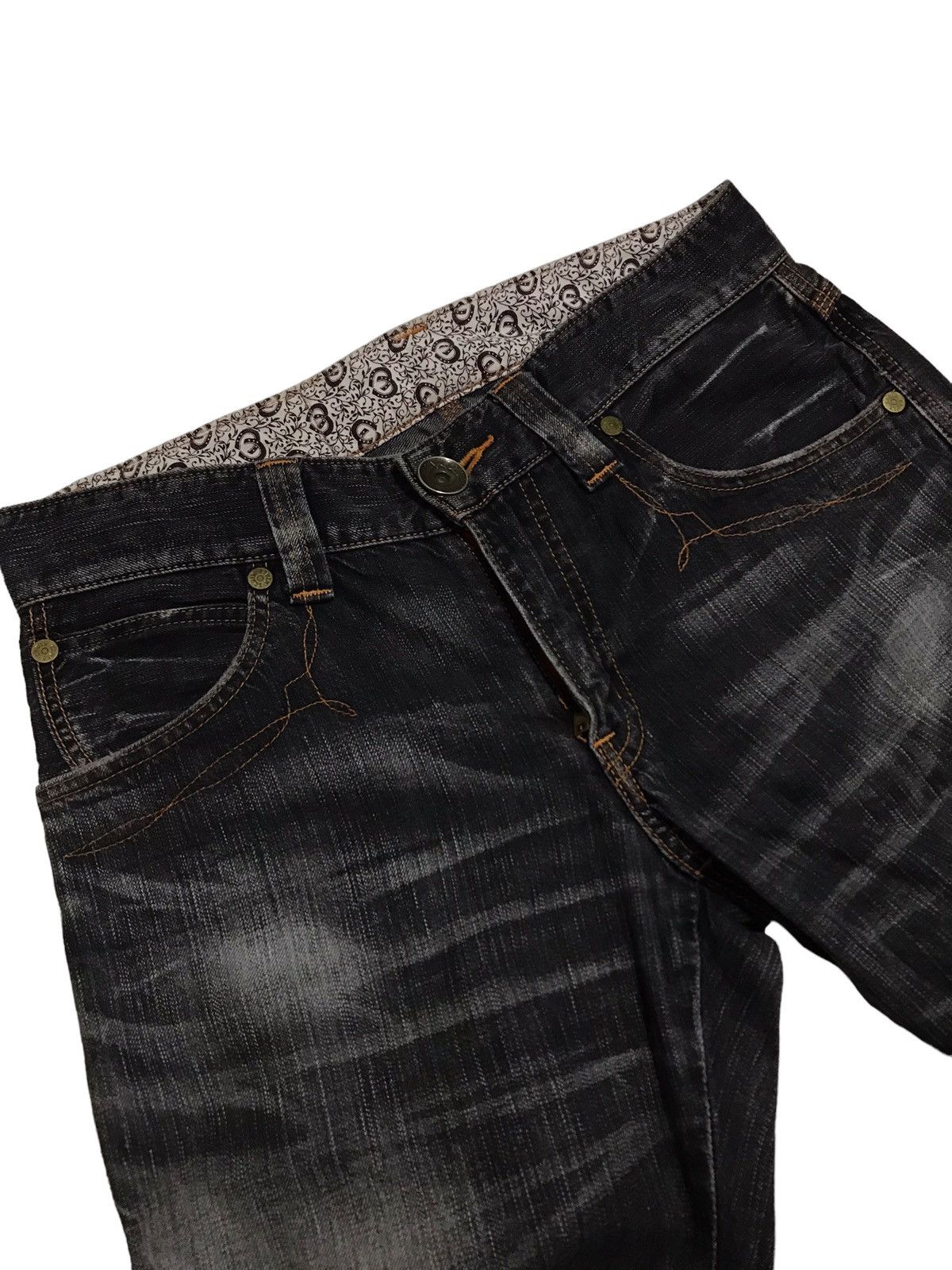 Edwin × If Six Was Nine × Japanese Brand FLARED💥EDWIN 503 BLUE TRIP DISTRESSED DENIM PANT Size US 31 - 9 Thumbnail