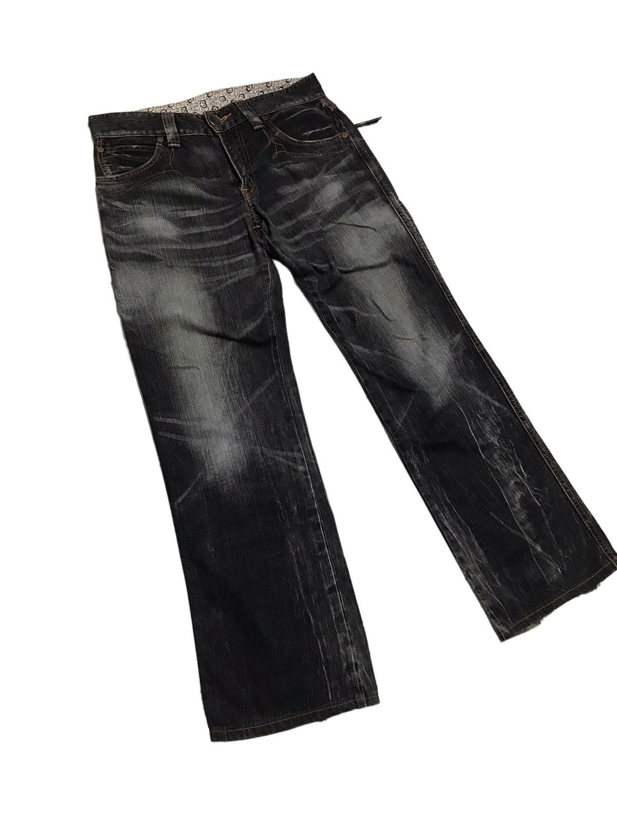 Edwin × If Six Was Nine × Japanese Brand FLARED💥EDWIN 503 BLUE TRIP DISTRESSED DENIM PANT Size US 31 - 4 Thumbnail