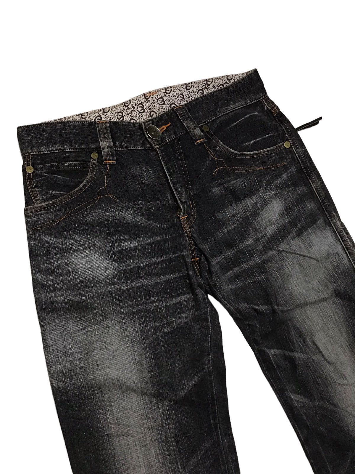 Edwin × If Six Was Nine × Japanese Brand FLARED💥EDWIN 503 BLUE TRIP DISTRESSED DENIM PANT Size US 31 - 2 Thumbnail
