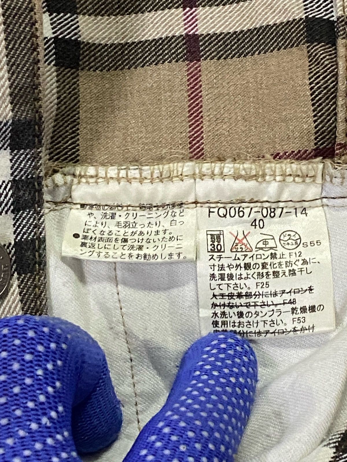 Burberry Burberry London Nova Check Plaid Stretched Cotton Pants Size 32" / US 10 / IT 46 - 12 Thumbnail