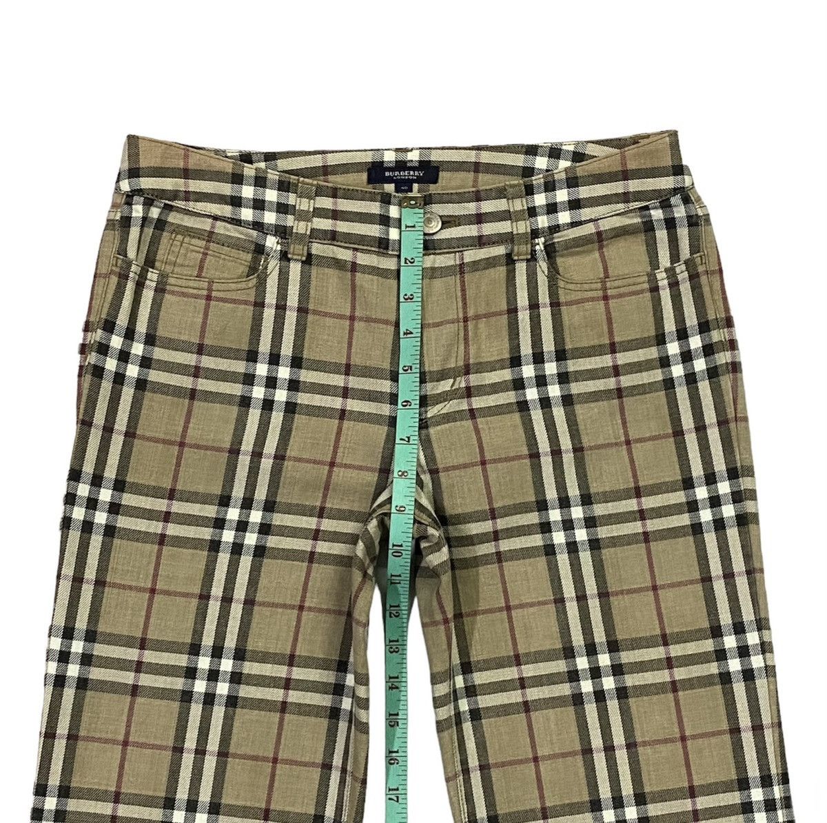 Burberry Burberry London Nova Check Plaid Stretched Cotton Pants Size 32" / US 10 / IT 46 - 5 Thumbnail