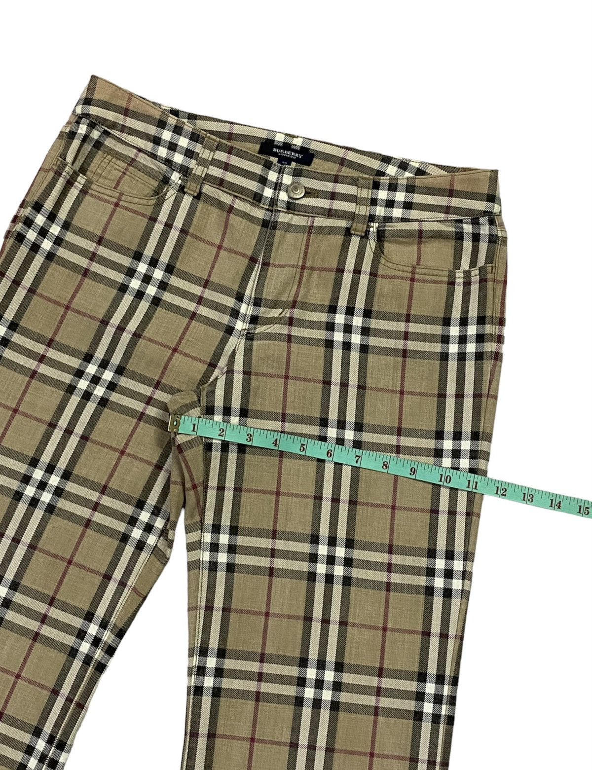 Burberry Burberry London Nova Check Plaid Stretched Cotton Pants Size 32" / US 10 / IT 46 - 8 Thumbnail