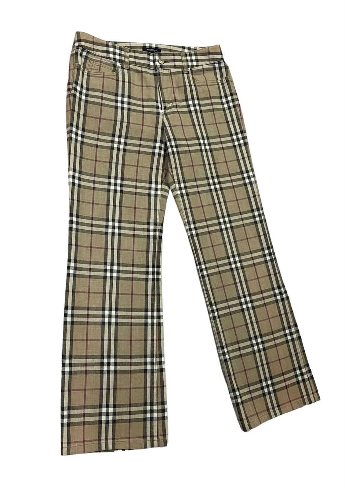 Burberry Burberry London Nova Check Plaid Stretched Cotton Pants Size 32" / US 10 / IT 46 - 19 Thumbnail