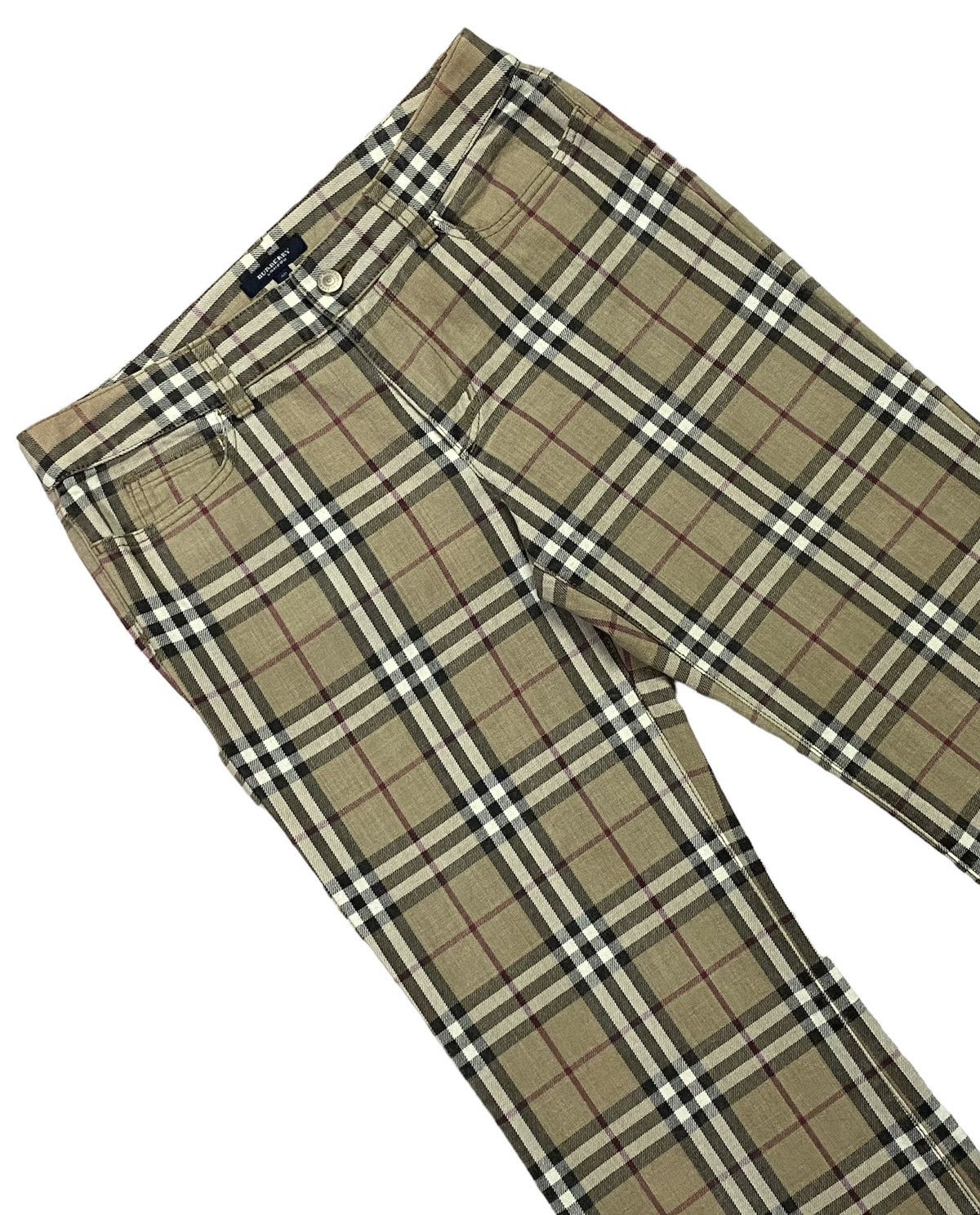 Burberry Burberry London Nova Check Plaid Stretched Cotton Pants Size 32" / US 10 / IT 46 - 16 Thumbnail