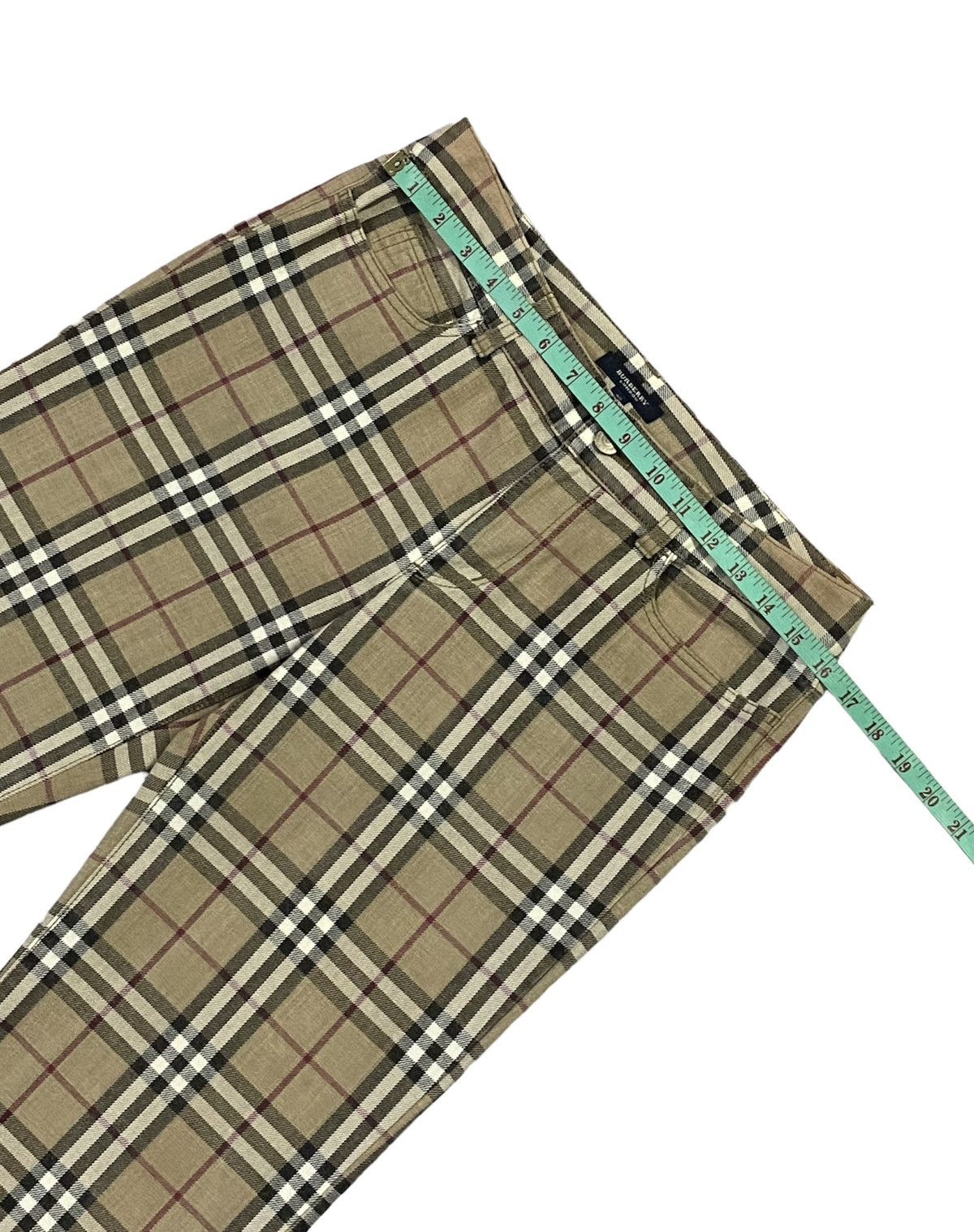 Burberry Burberry London Nova Check Plaid Stretched Cotton Pants Size 32" / US 10 / IT 46 - 4 Thumbnail