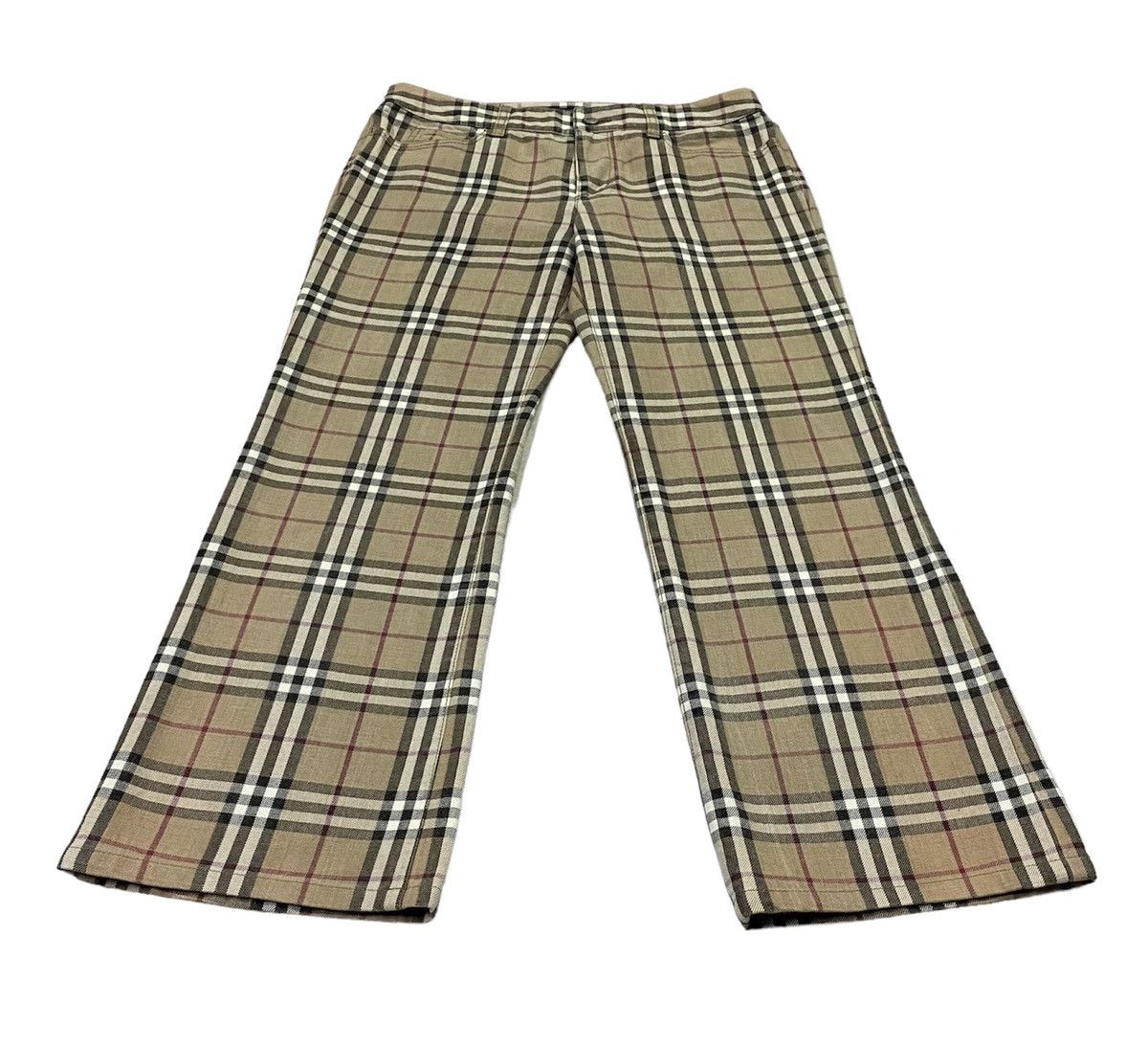 Burberry Burberry London Nova Check Plaid Stretched Cotton Pants Size 32" / US 10 / IT 46 - 22 Thumbnail