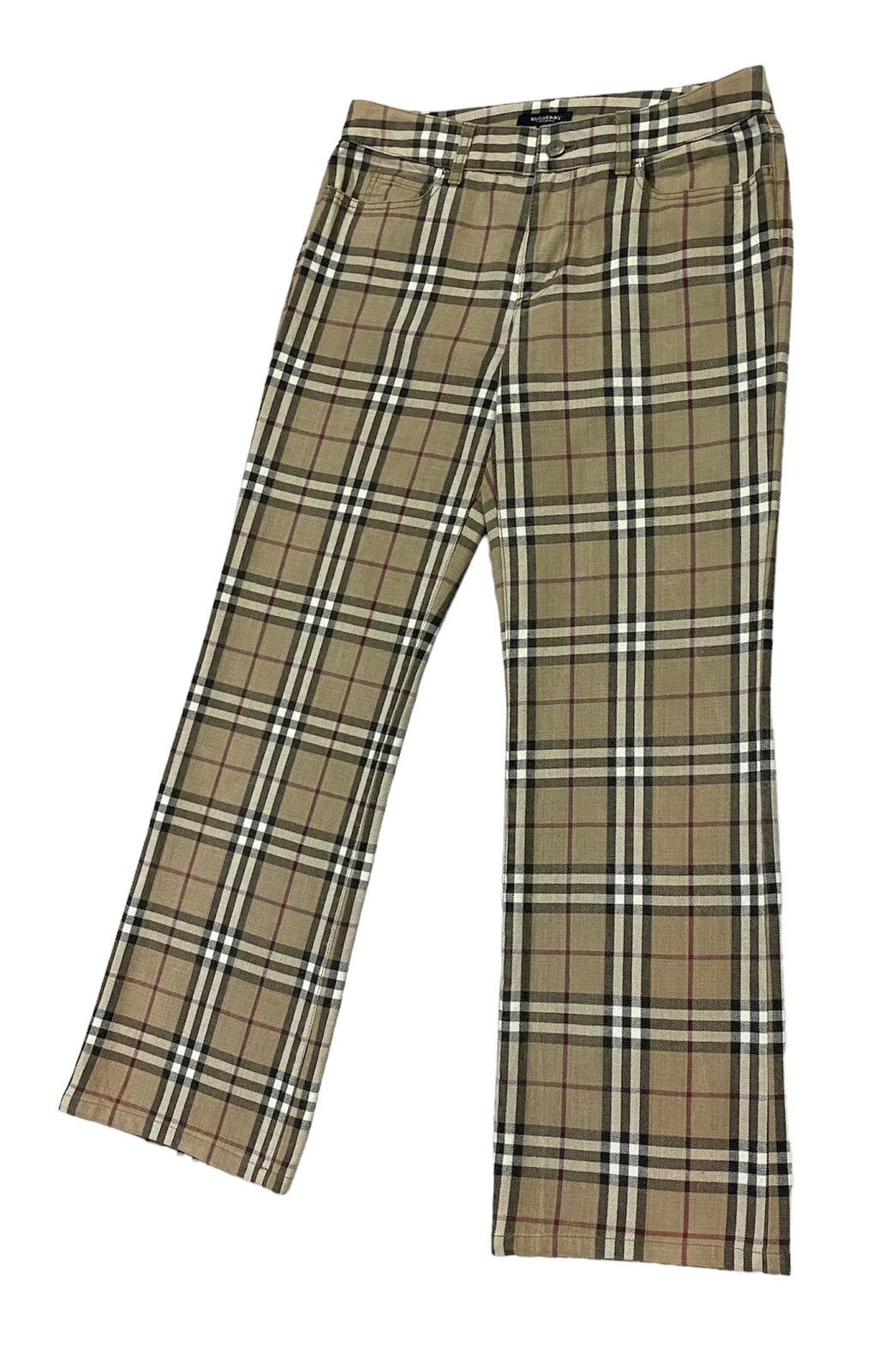 Burberry Burberry London Nova Check Plaid Stretched Cotton Pants Size 32" / US 10 / IT 46 - 18 Thumbnail