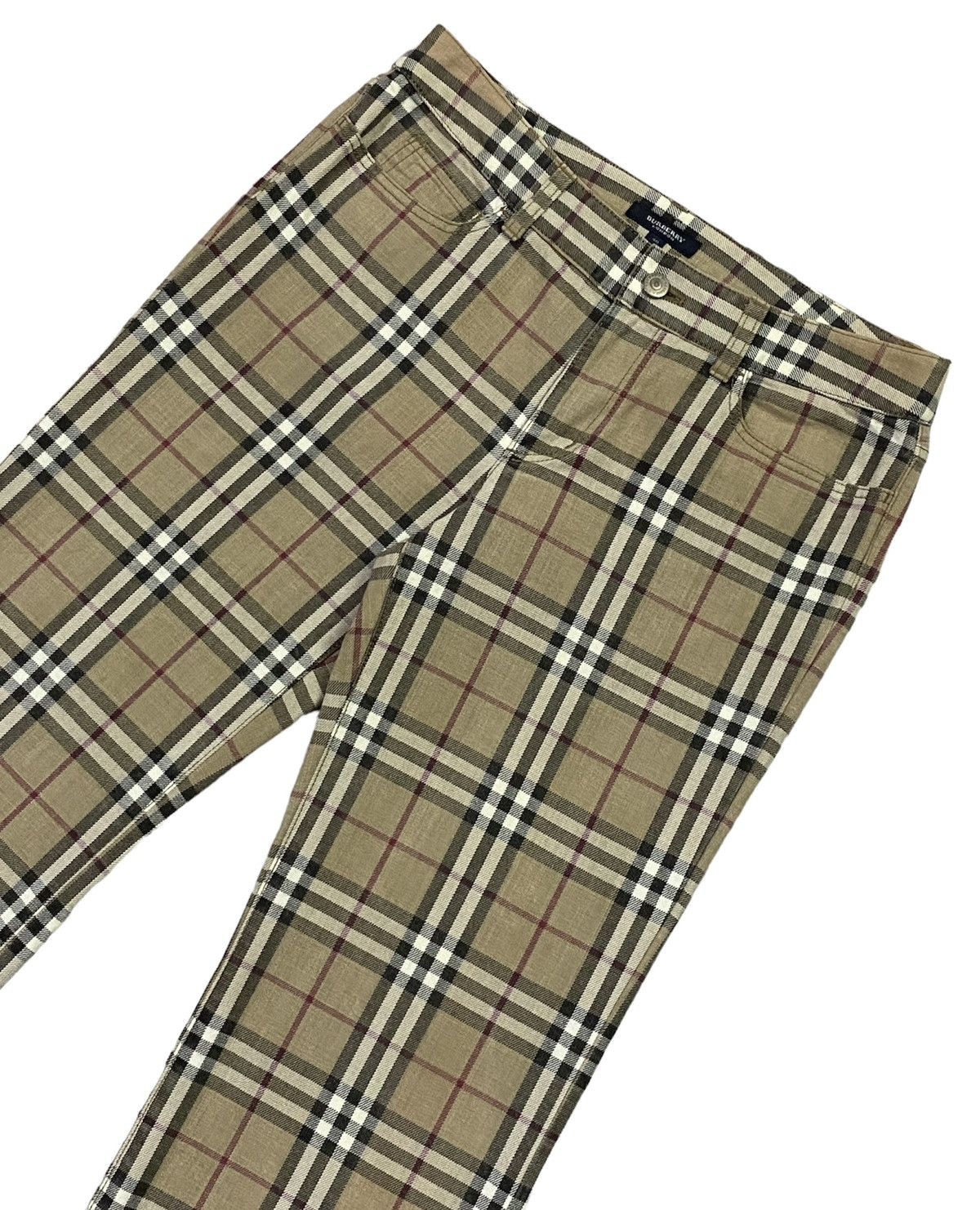 Burberry Burberry London Nova Check Plaid Stretched Cotton Pants Size 32" / US 10 / IT 46 - 17 Thumbnail
