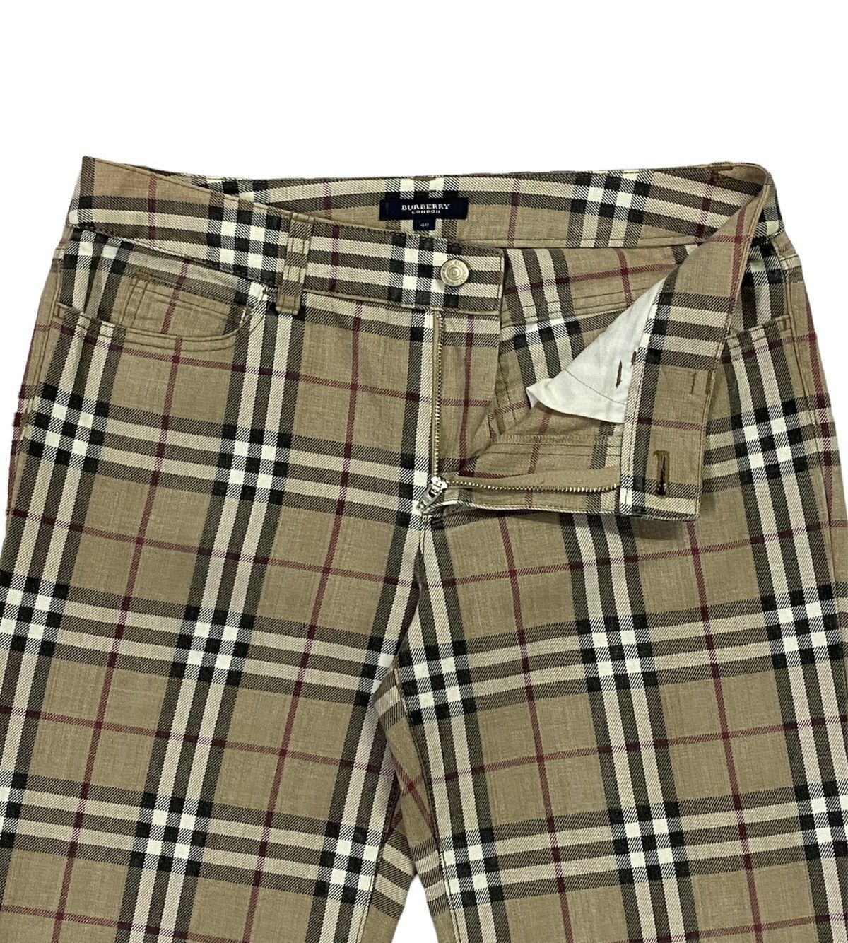 Burberry Burberry London Nova Check Plaid Stretched Cotton Pants Size 32" / US 10 / IT 46 - 15 Thumbnail