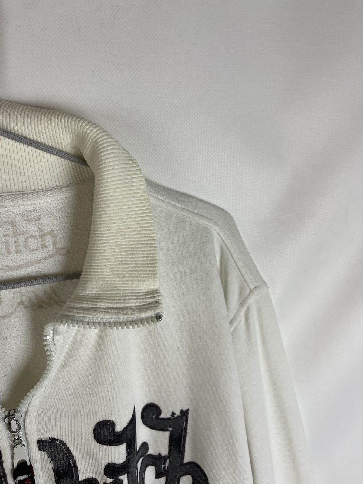 Von Dutch Von Dutch vintage big logo full zip white sweater jacket Size US L / EU 52-54 / 3 - 12 Thumbnail