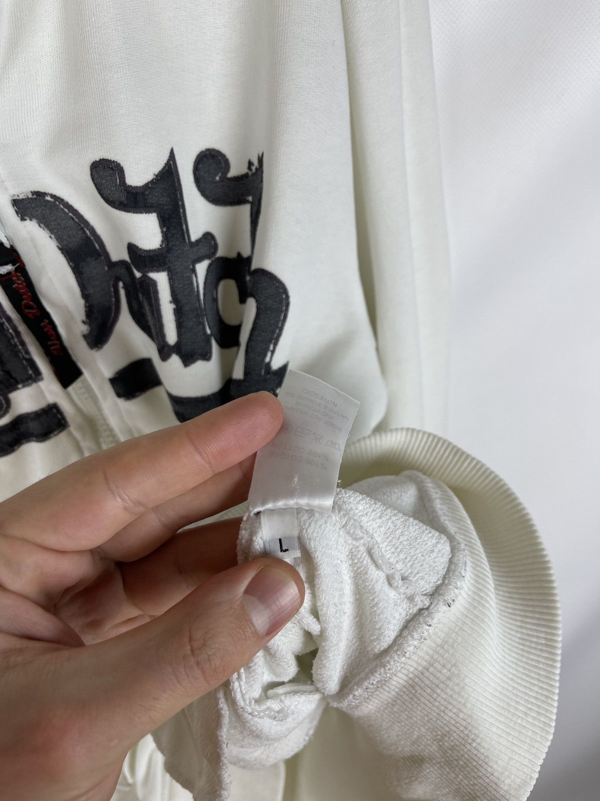 Von Dutch Von Dutch vintage big logo full zip white sweater jacket Size US L / EU 52-54 / 3 - 13 Thumbnail