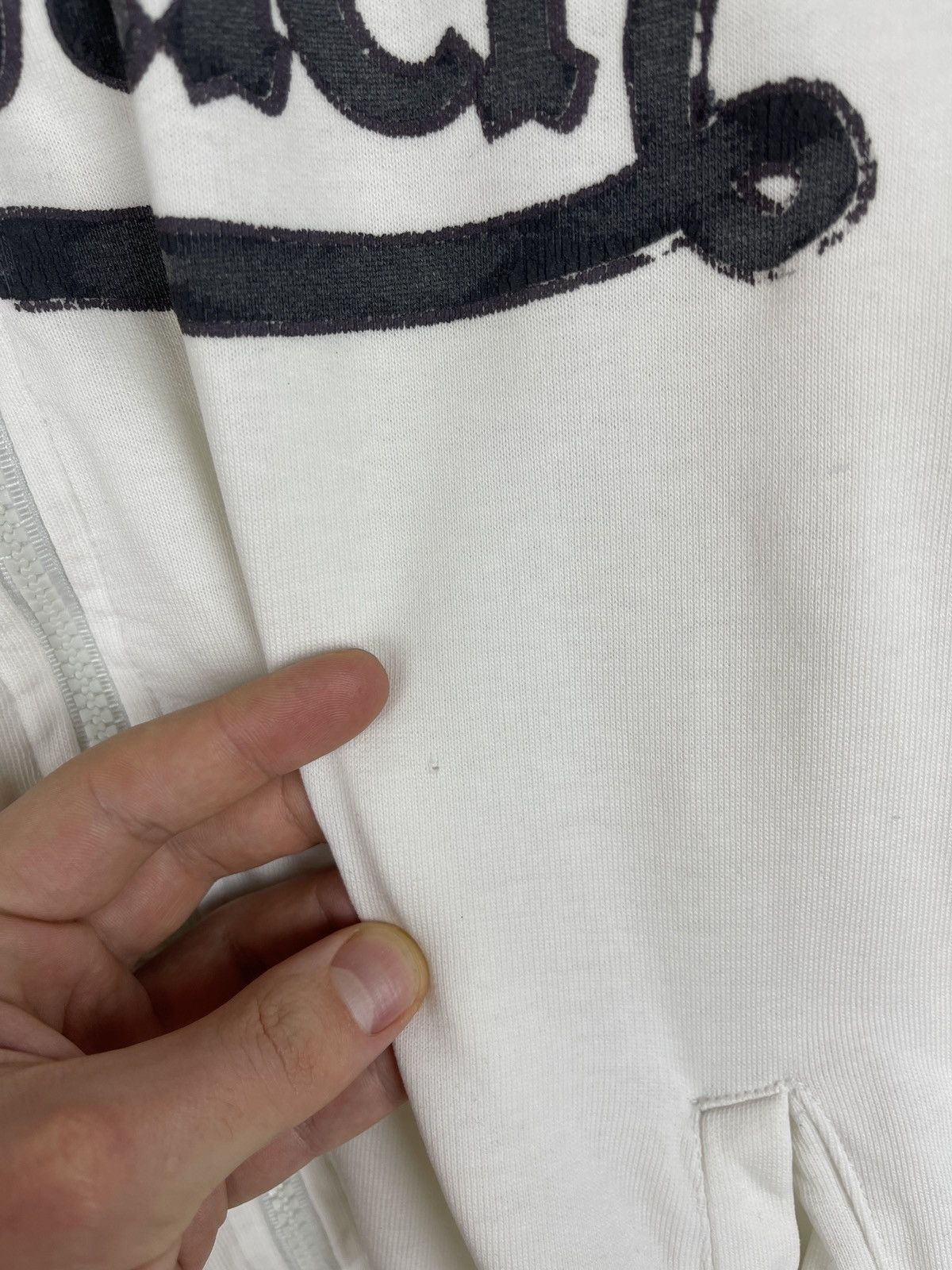 Von Dutch Von Dutch vintage big logo full zip white sweater jacket Size US L / EU 52-54 / 3 - 8 Thumbnail