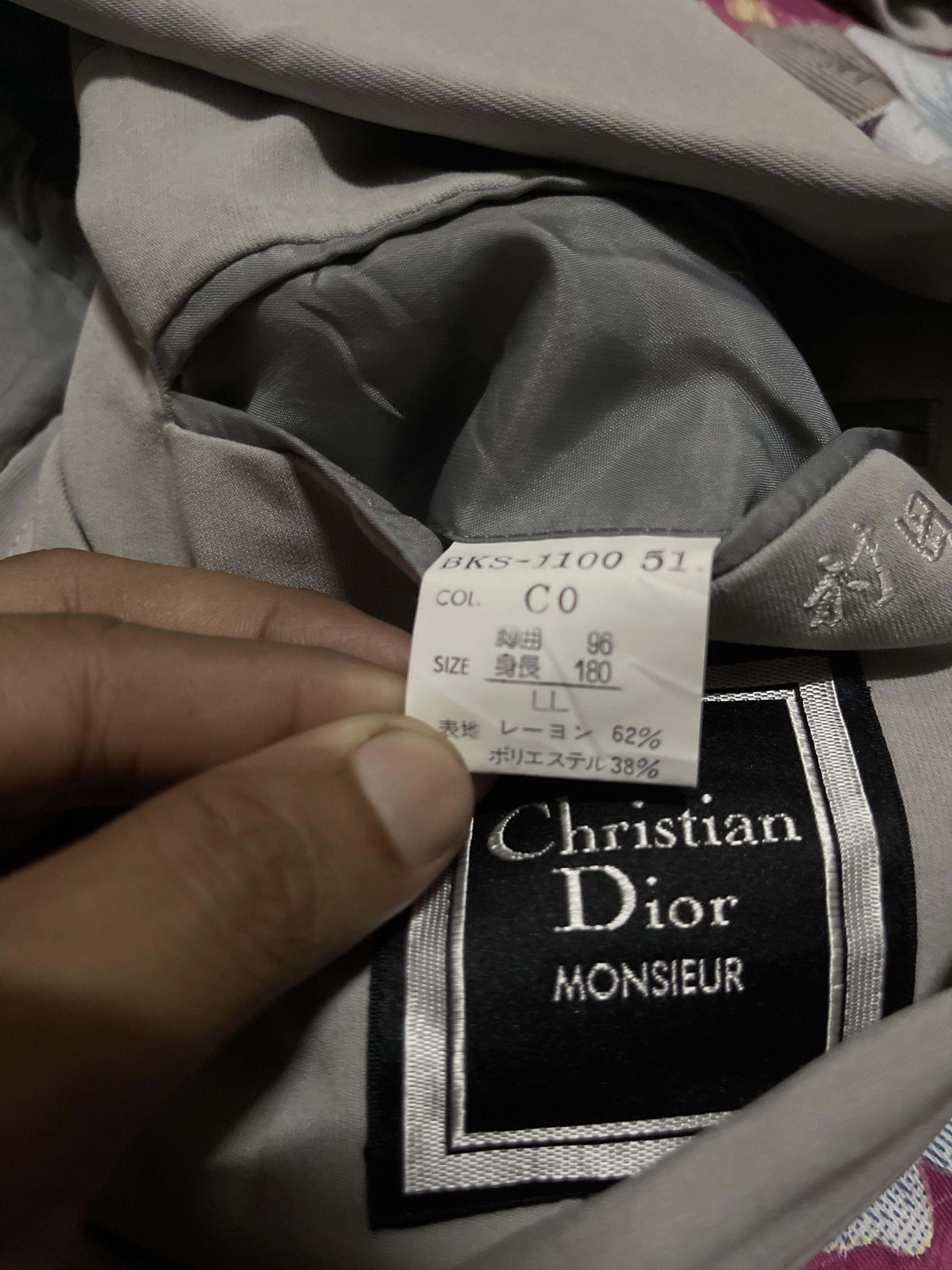Christian Dior Monsieur SALE🔥DIOR’ Embroidered Logo Heidi Slimane Inspired Size US L / EU 52-54 / 3 - 10 Thumbnail