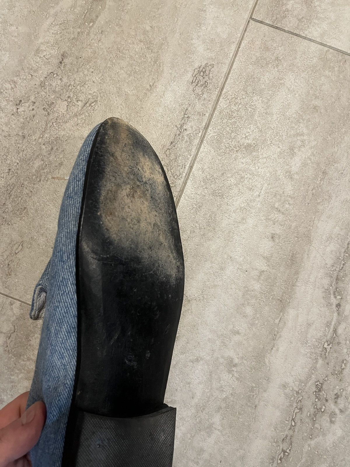 Vintage VINTAGE Denim Loafers (Custom Made) Size US 11 / EU 44 - 10 Thumbnail