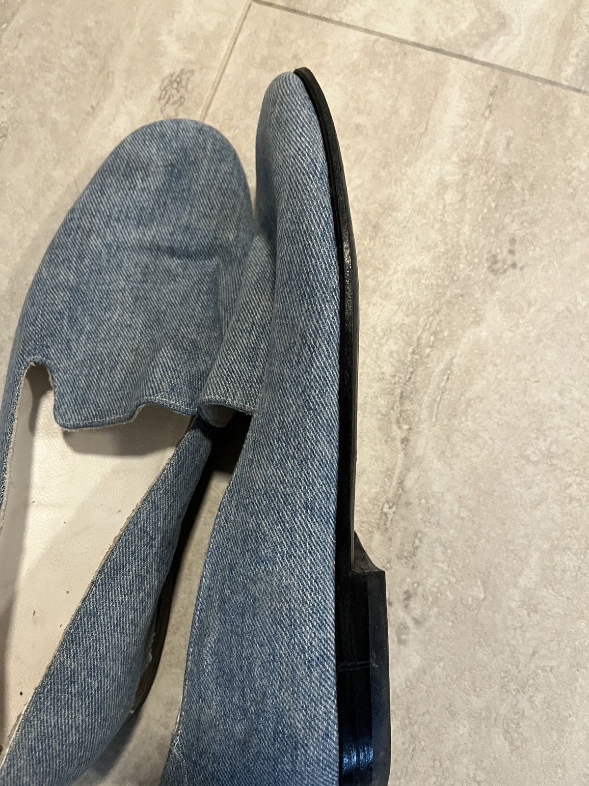 Vintage VINTAGE Denim Loafers (Custom Made) Size US 11 / EU 44 - 4 Thumbnail