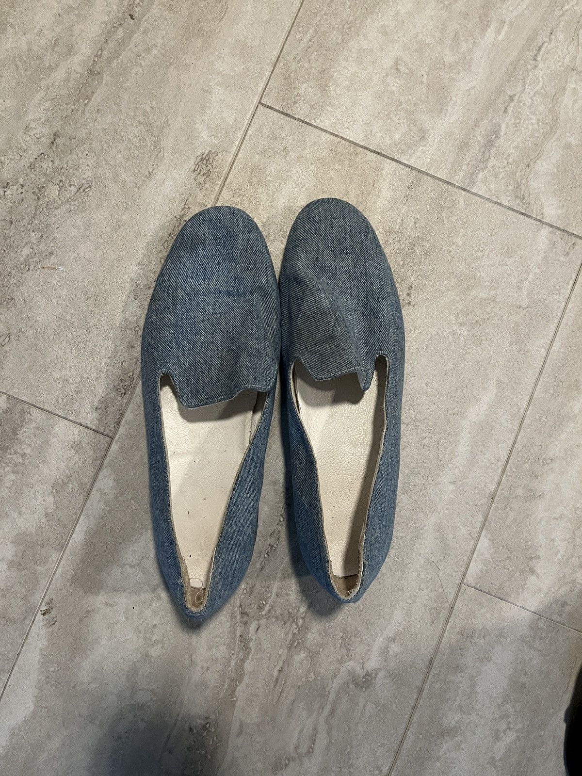 Vintage VINTAGE Denim Loafers (Custom Made) Size US 11 / EU 44 - 3 Thumbnail