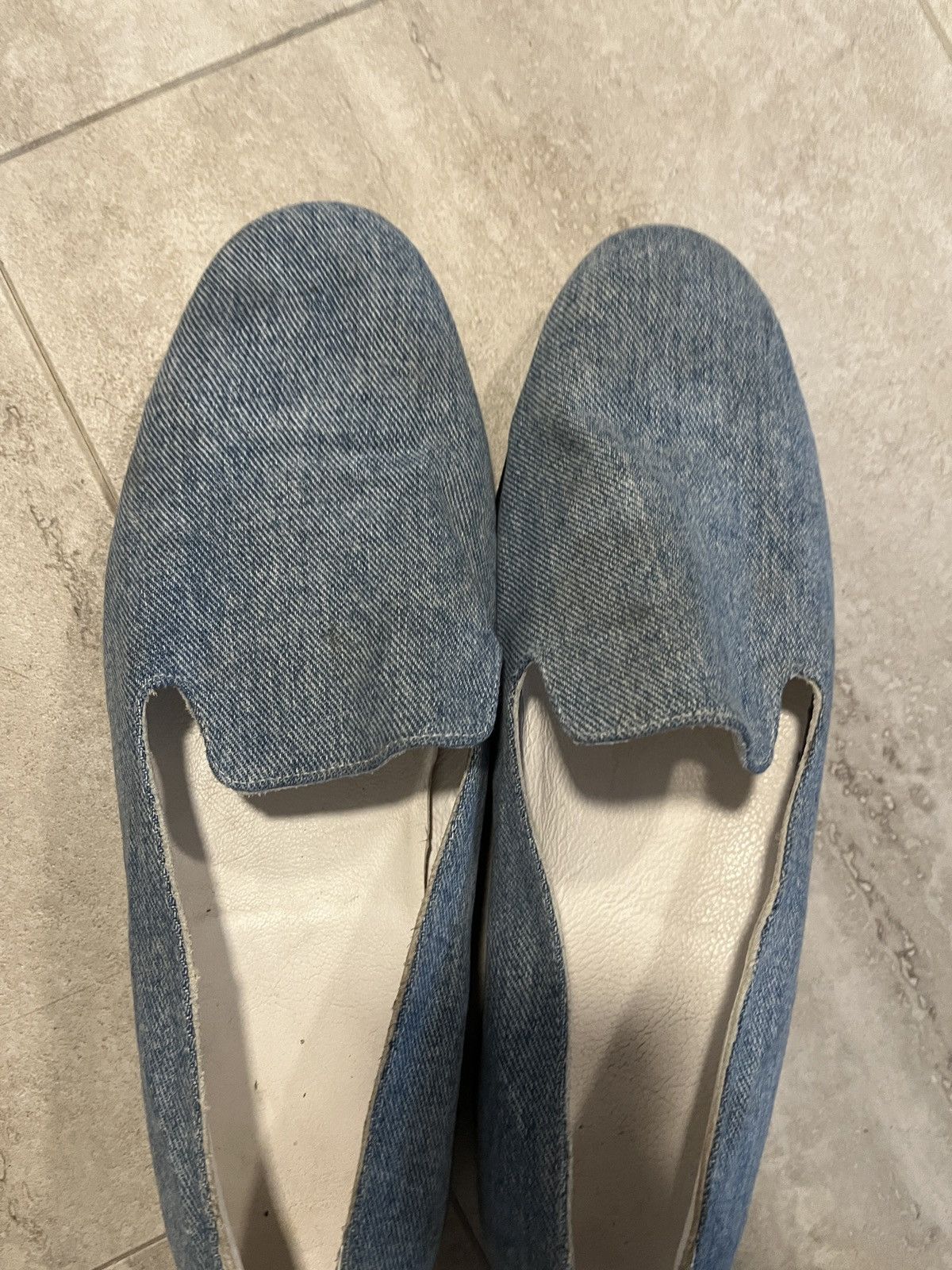 Vintage VINTAGE Denim Loafers (Custom Made) Size US 11 / EU 44 - 1 Thumbnail