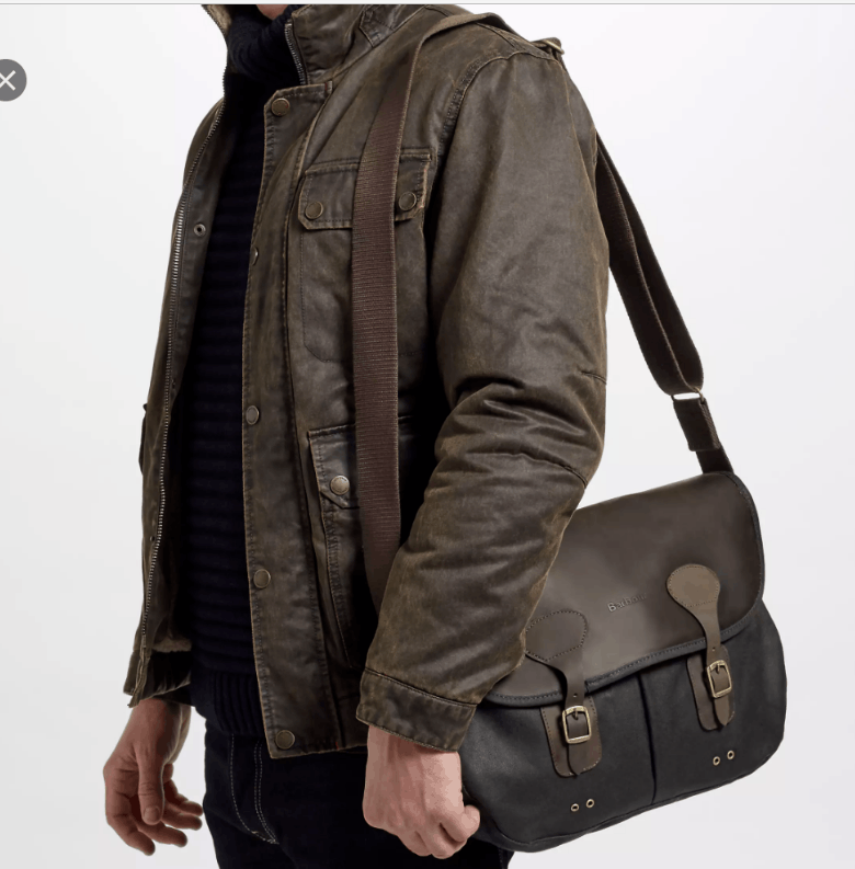 Barbour BARBOUR WAX LEATHER TARRAS BAG w/ Leather trim in Olive Size ONE SIZE - 5 Thumbnail