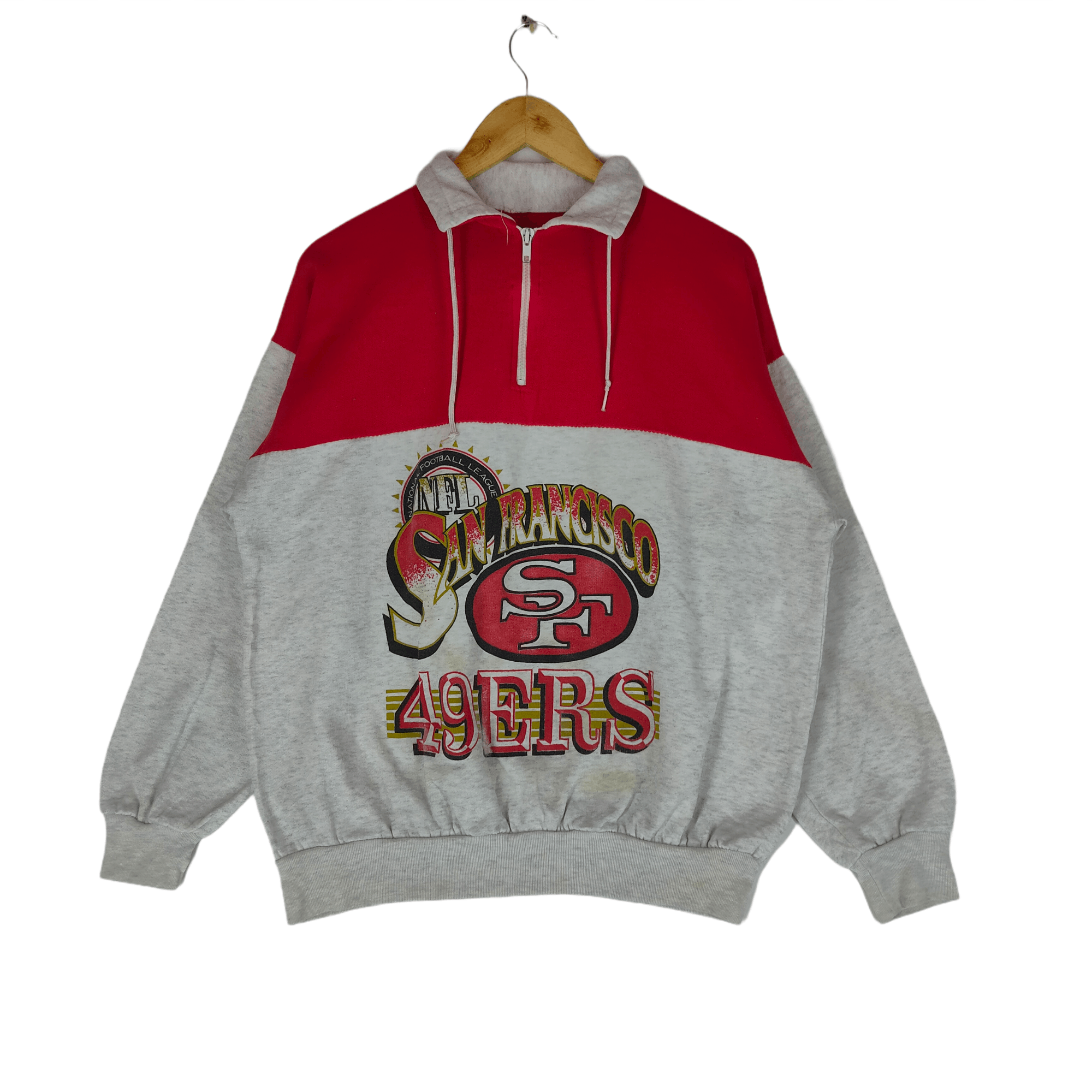 NFL Vintage 49ERS SAN FRANCISCO NFL Rugby Team Logo Sweatshirt Size US XL / EU 56 / 4 - 1 Thumbnail