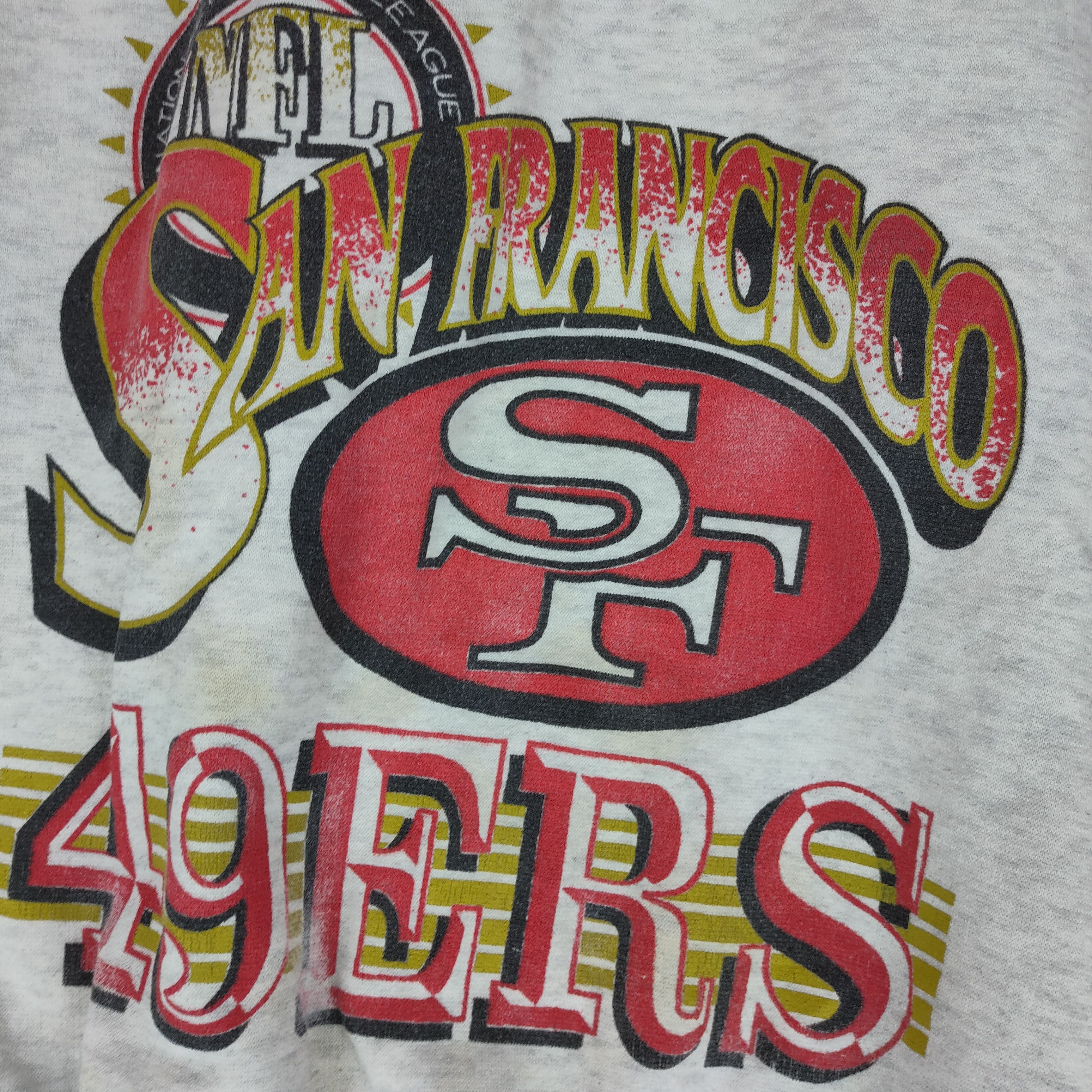 NFL Vintage 49ERS SAN FRANCISCO NFL Rugby Team Logo Sweatshirt Size US XL / EU 56 / 4 - 3 Thumbnail