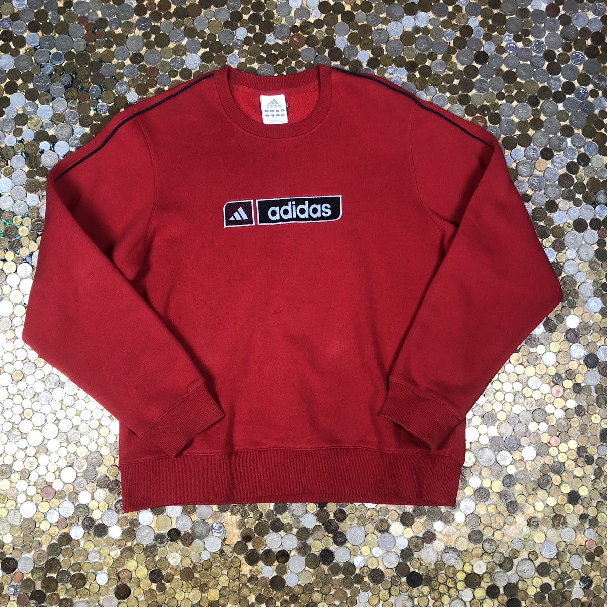 Adidas Adidas vintage red hoodie Size US M / EU 48-50 / 2 - 1 Thumbnail