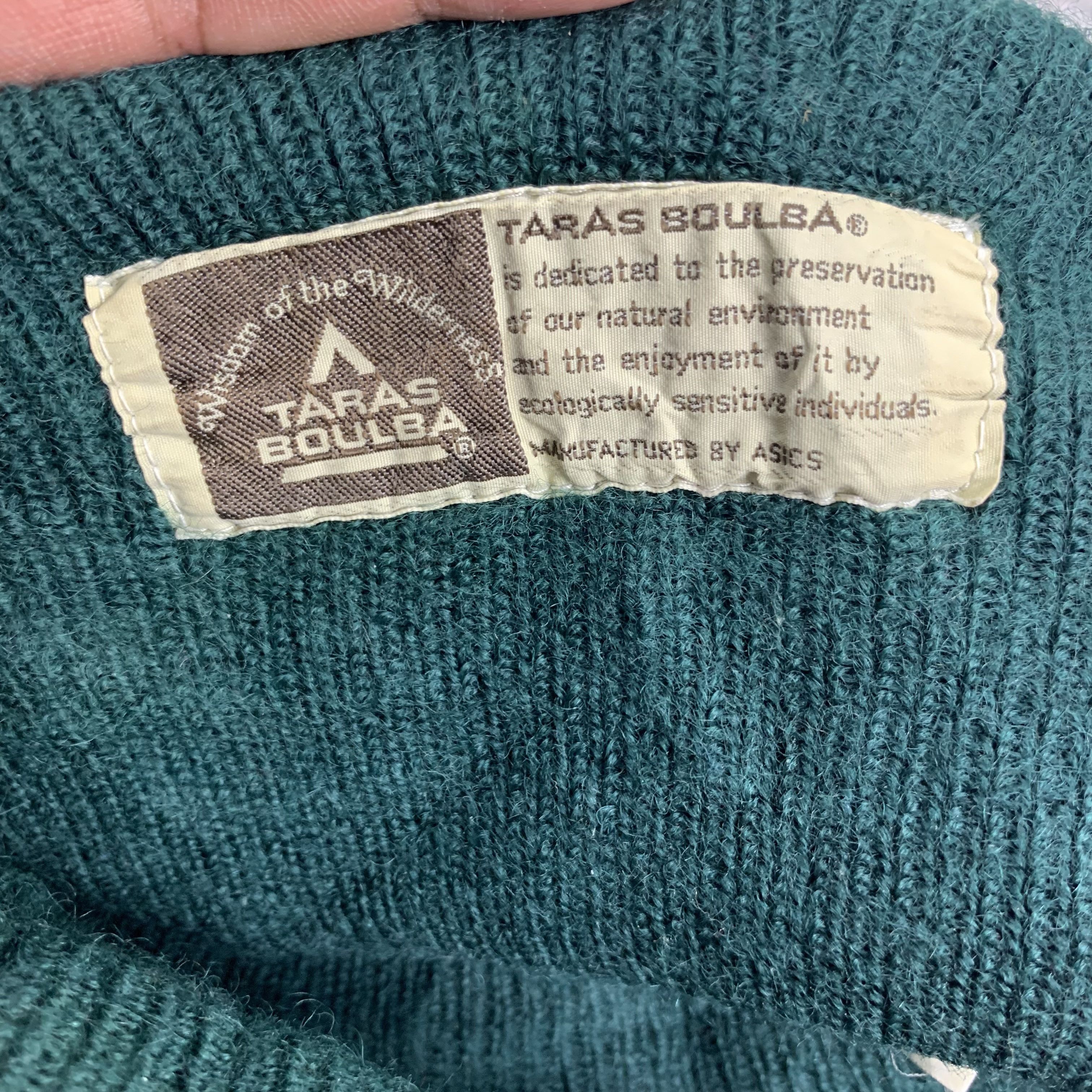 Asics Vintage Taras Boulbar by Asics Green Beanie #114-#E Size ONE SIZE - 5 Thumbnail