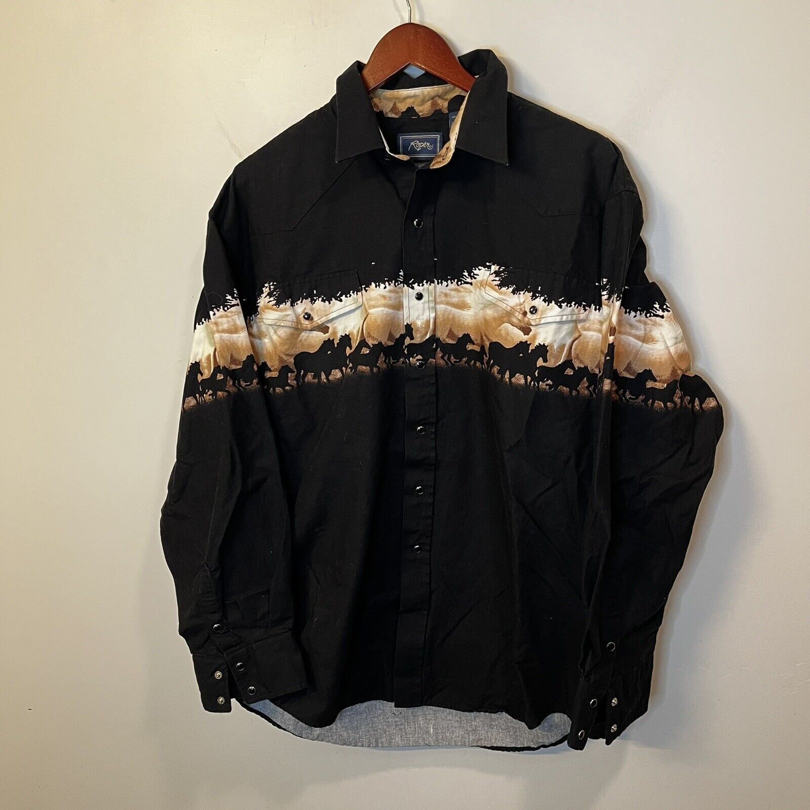 Roper – Chemise Western à Manches Longues – Bourgogne