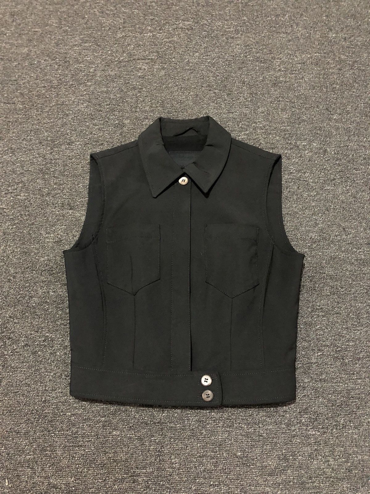 image of 1999 - Prada Nylon Vest in Black, Men's (Size XS)