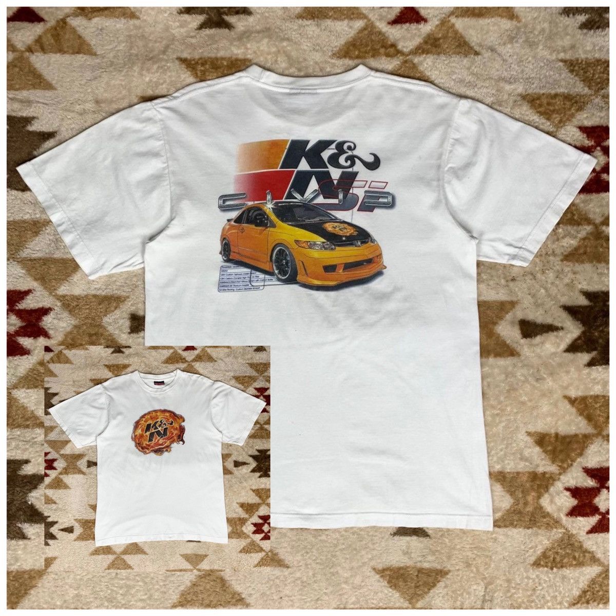Honda 💥Hot Item💥Bootleg Vintage K&N Honda Civic Si JDM Shirt Size US L / EU 52-54 / 3 - 1 Thumbnail