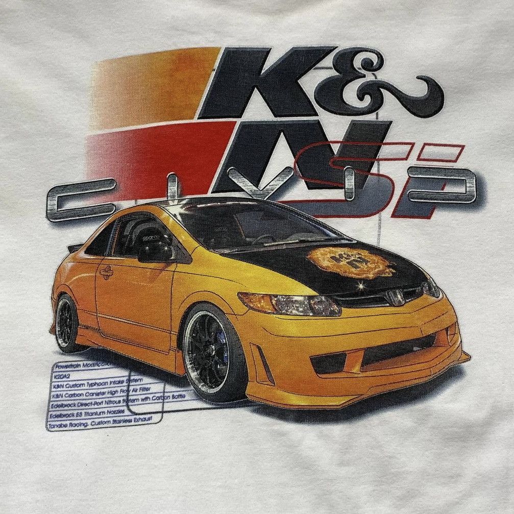 Honda 💥Hot Item💥Bootleg Vintage K&N Honda Civic Si JDM Shirt Size US L / EU 52-54 / 3 - 6 Thumbnail