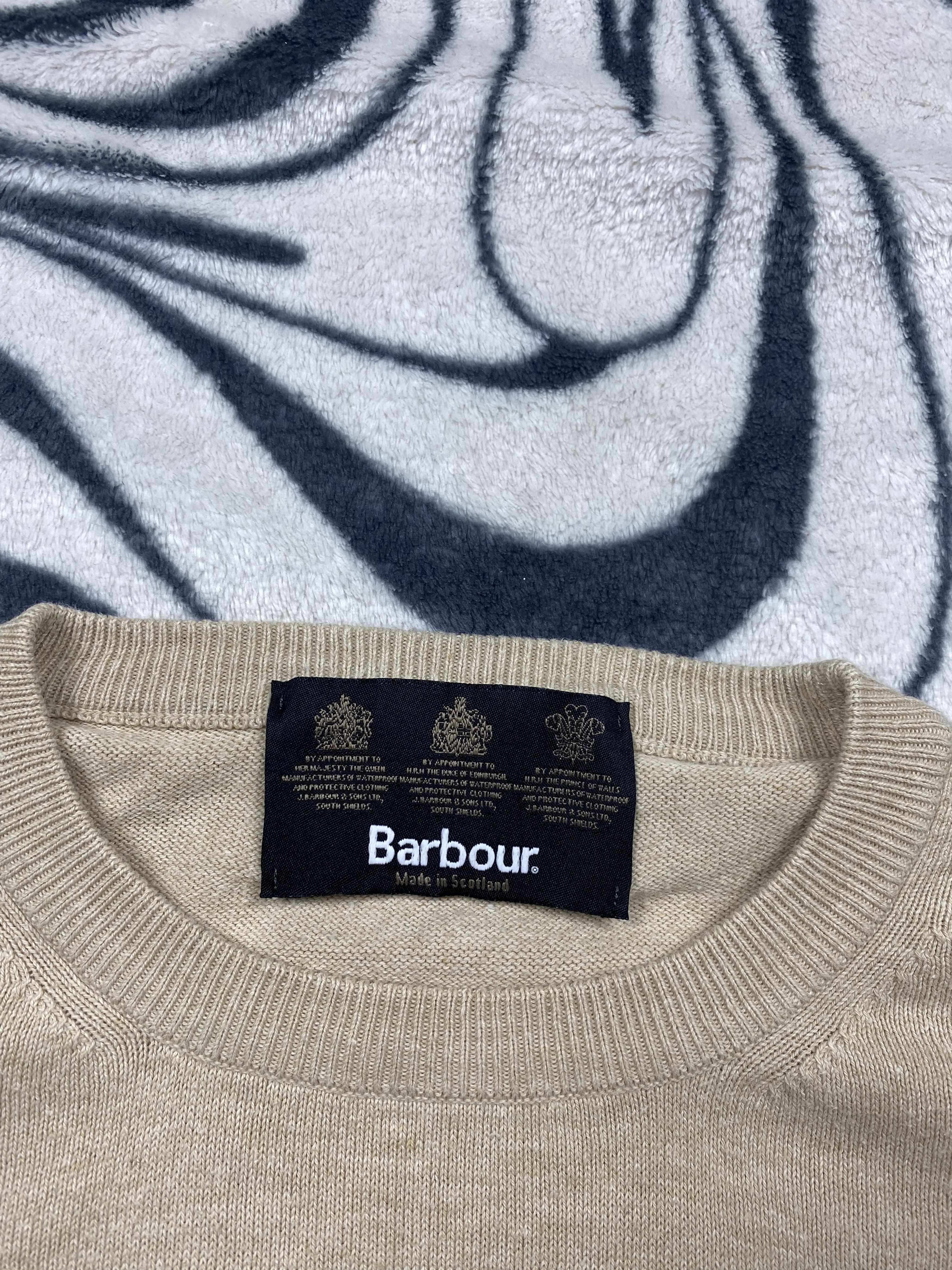 Barbour × Vintage Barbour Vintage Mens Knit Sweater Knitwear Size US S / EU 44-46 / 1 - 5 Thumbnail