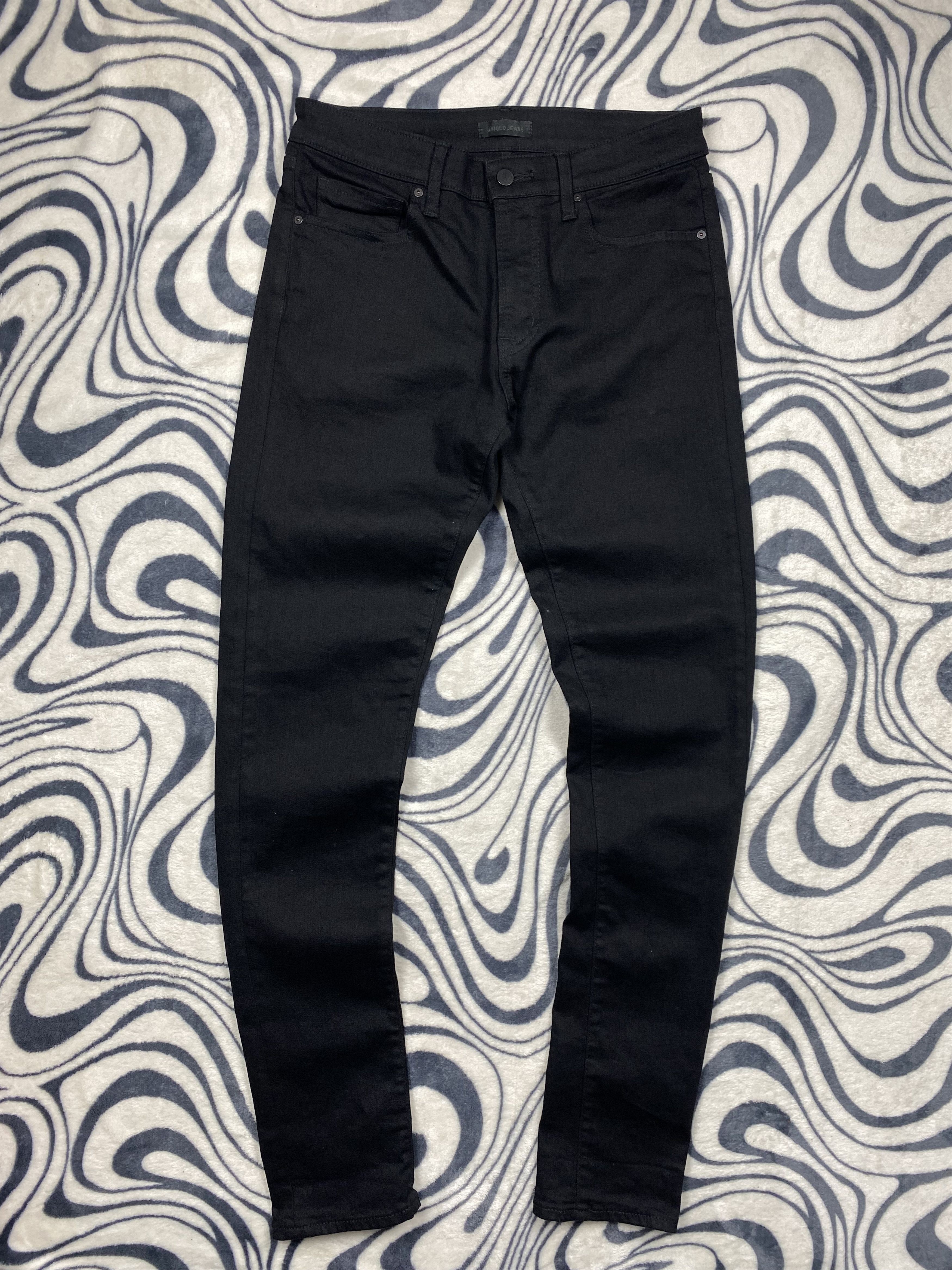 Uniqlo Uniqlo Mens Black Denim Pants Jeans Size US 31 - 1 Thumbnail