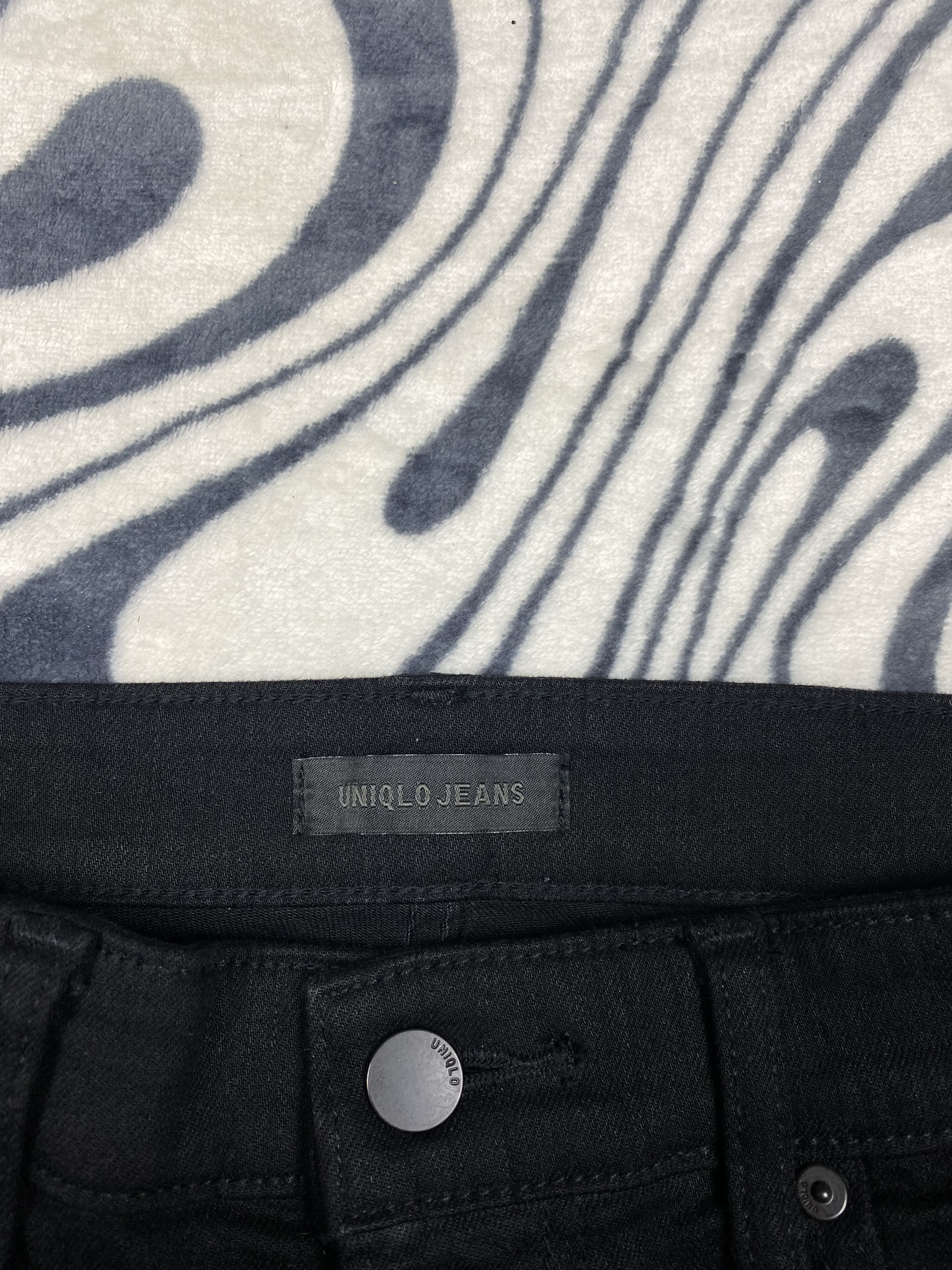 Uniqlo Uniqlo Mens Black Denim Pants Jeans Size US 31 - 4 Thumbnail