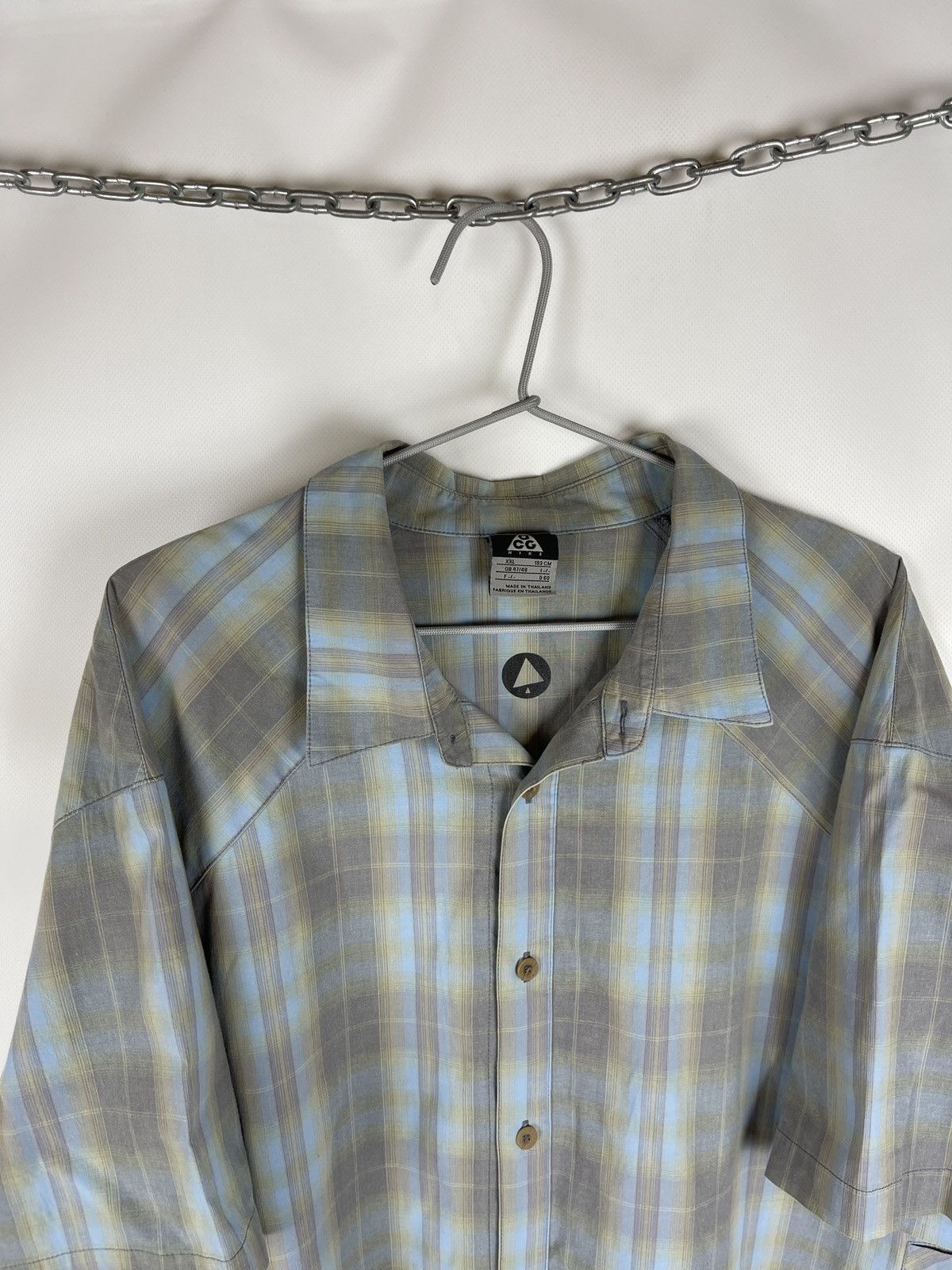 Nike ACG Nike ACG vintage y2k checkered blue short sleeve shirt Size US XXL / EU 58 / 5 - 4 Thumbnail