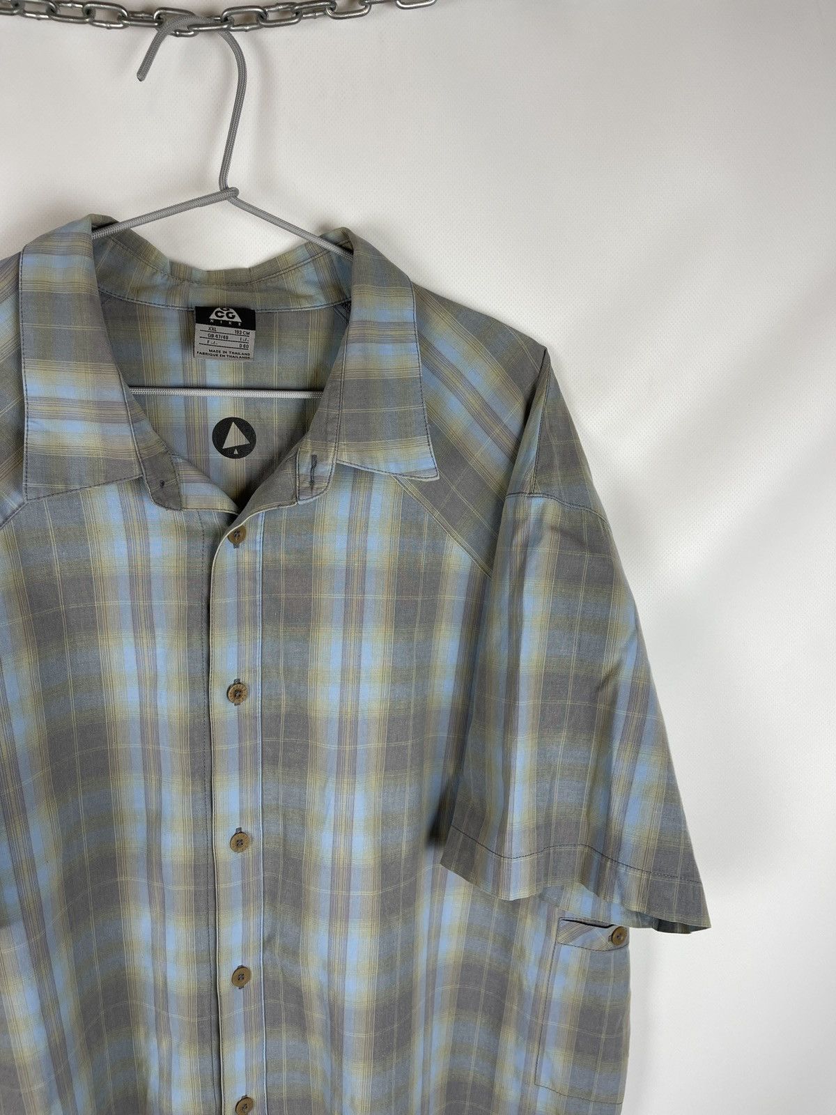Nike ACG Nike ACG vintage y2k checkered blue short sleeve shirt Size US XXL / EU 58 / 5 - 3 Thumbnail