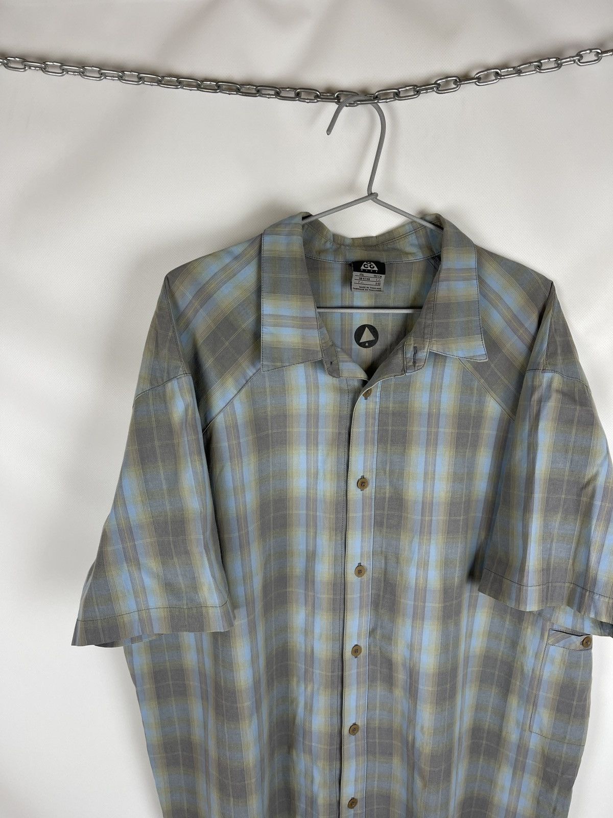 Nike ACG Nike ACG vintage y2k checkered blue short sleeve shirt Size US XXL / EU 58 / 5 - 2 Thumbnail
