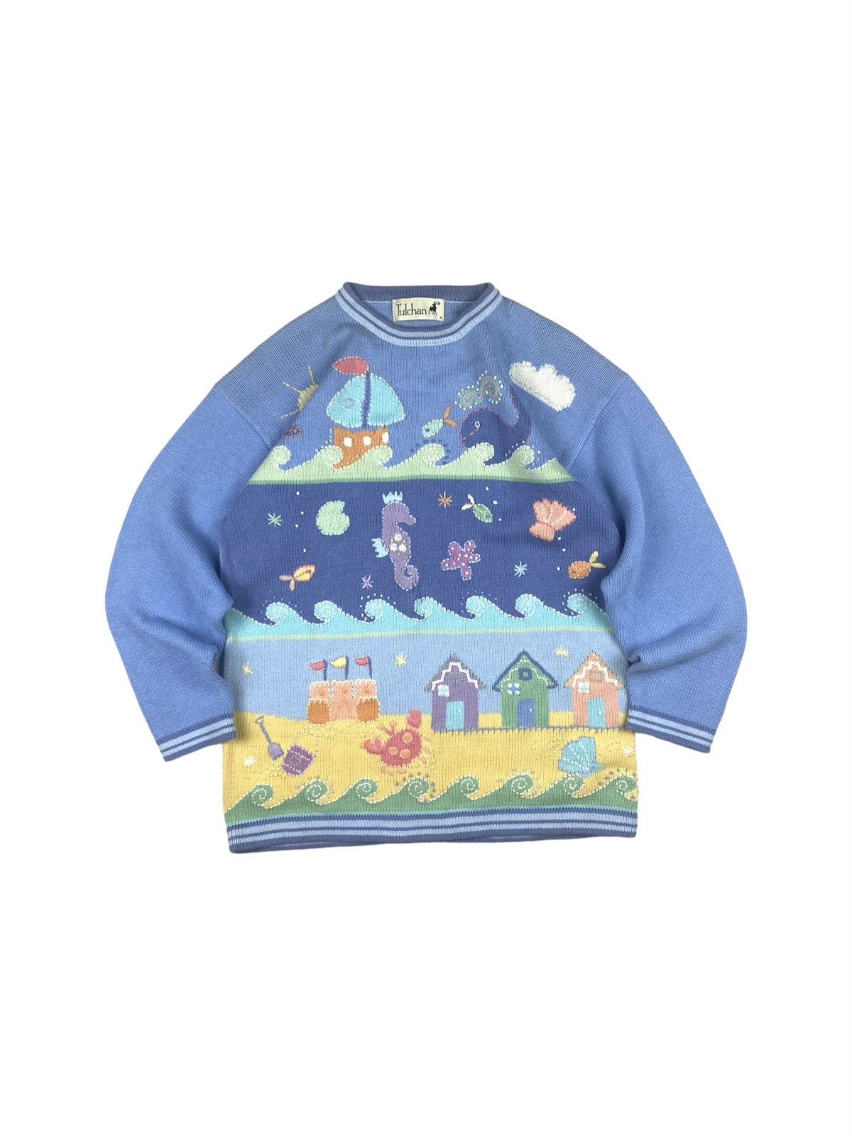 Japanese Brand Rare! 90’s Vintage Japan Archive Knit Sweater Hype Kapital Size US S / EU 44-46 / 1 - 1 Thumbnail
