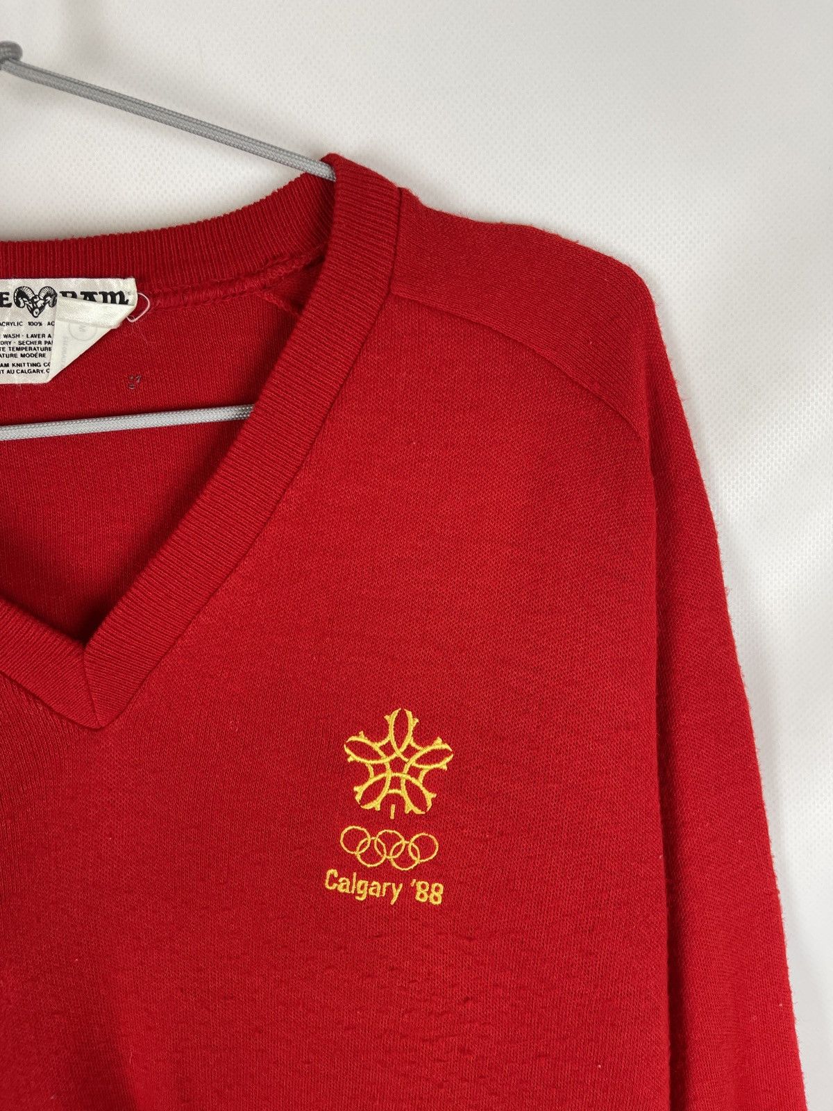 Vintage White Ram vintage 1988 Calgary Olympic made in Canada sweat Size US M / EU 48-50 / 2 - 6 Thumbnail