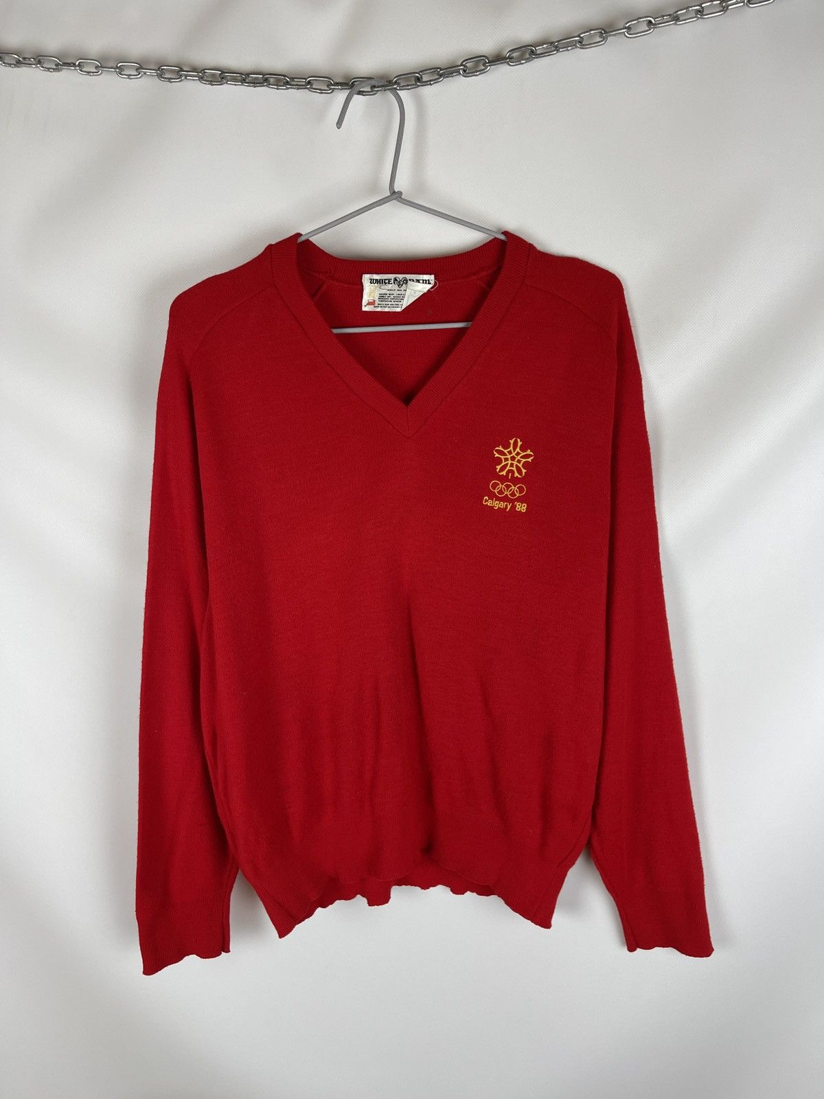 White Ram vintage 1988 Calgary Olympic made in Canada sweat