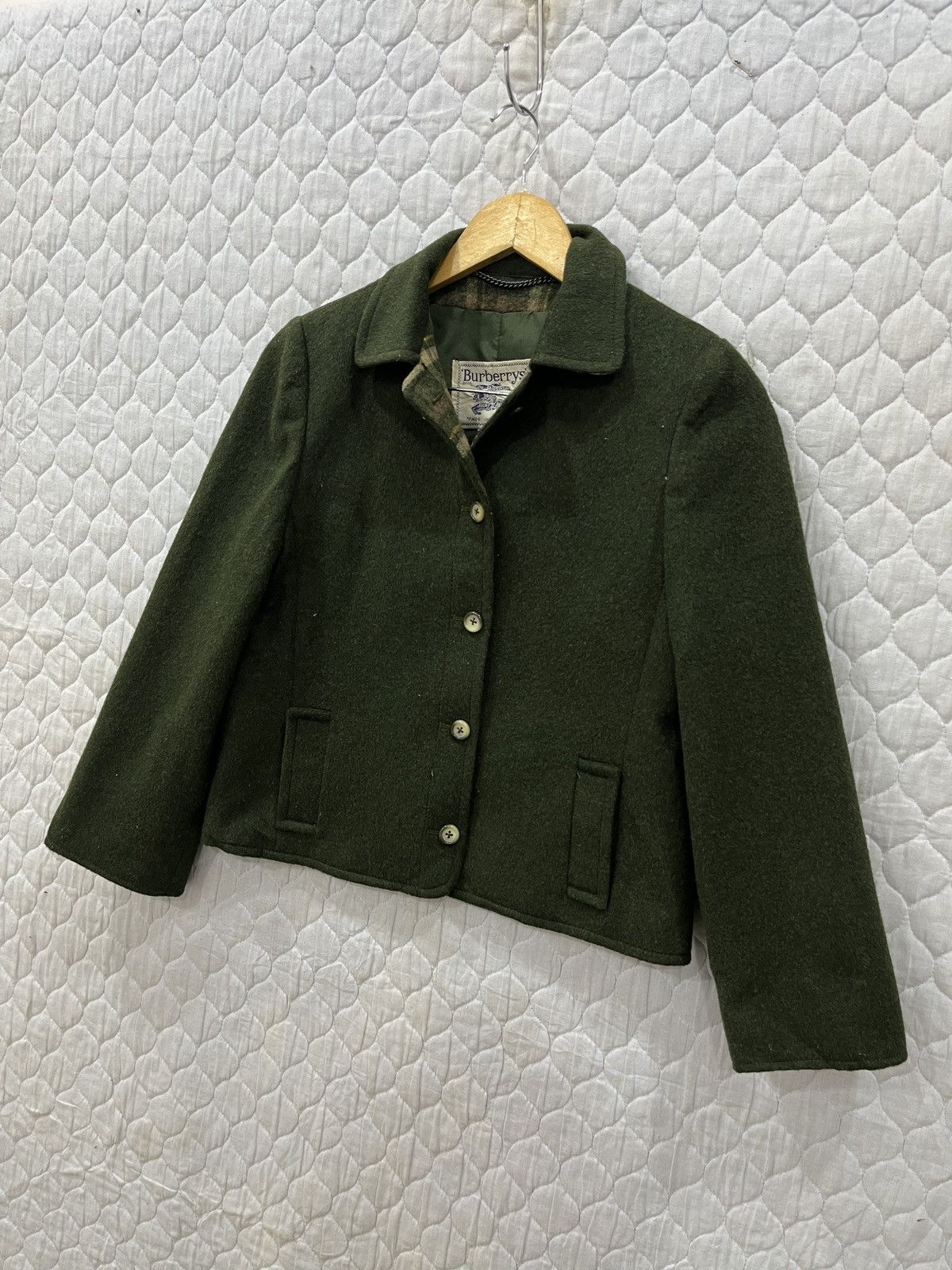 Burberry (Ww). VINTAGE BURBERRYS WOOL JACKET Size L / US 10 / IT 46 - 2 Thumbnail