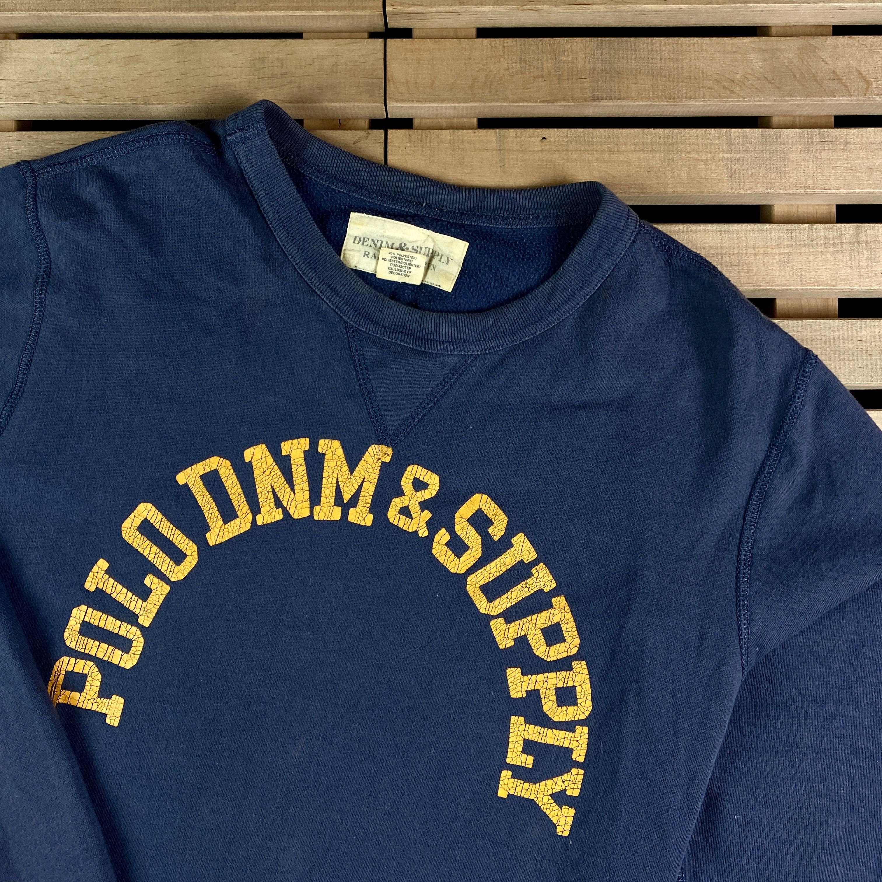 Denim & Supply Ralph Lauren × Ralph Lauren × Vintage Mens Sweatshirt Denim Supply Ralph Lauren Vintage Size M Size US M / EU 48-50 / 2 - 2 Thumbnail
