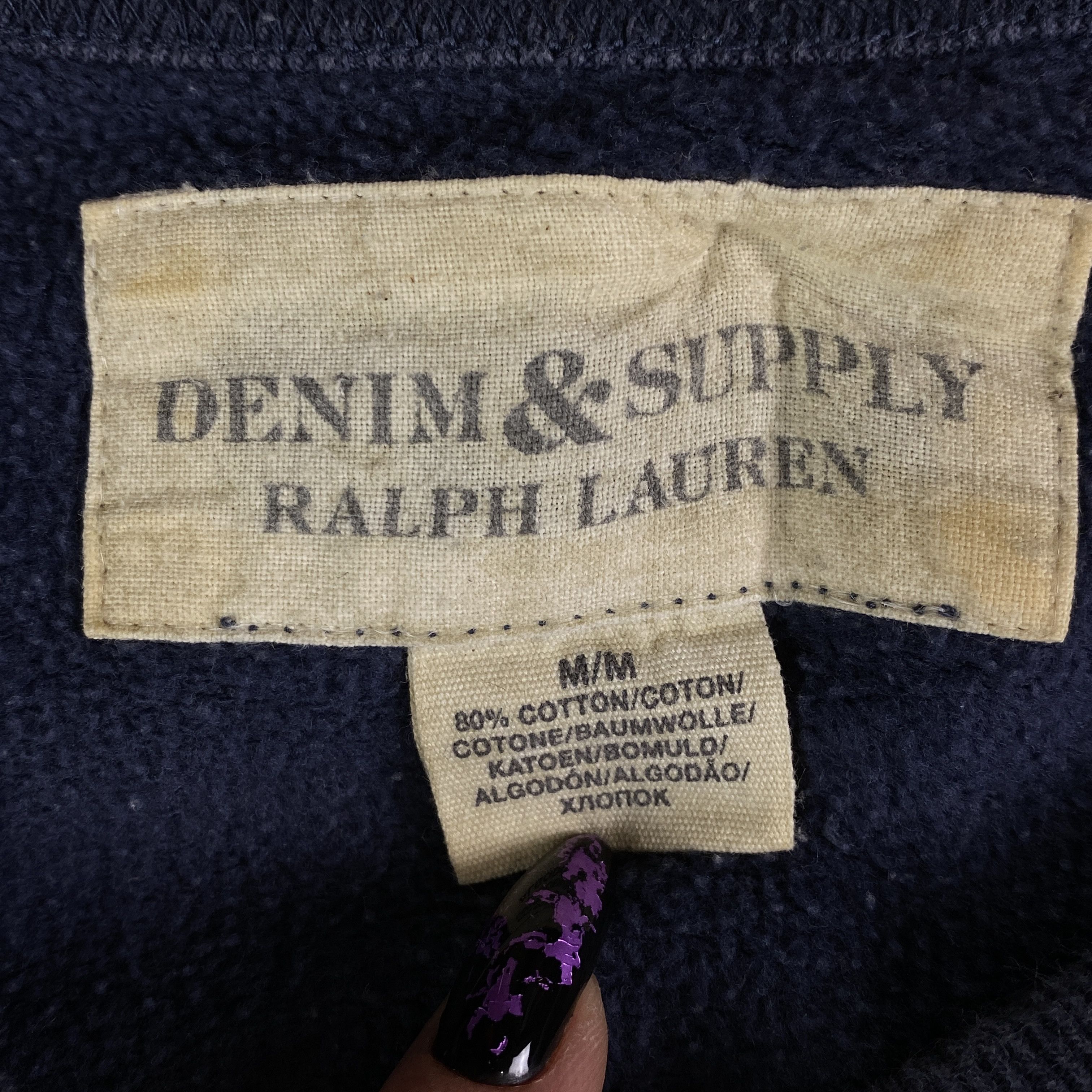 Denim & Supply Ralph Lauren × Ralph Lauren × Vintage Mens Sweatshirt Denim Supply Ralph Lauren Vintage Size M Size US M / EU 48-50 / 2 - 5 Thumbnail