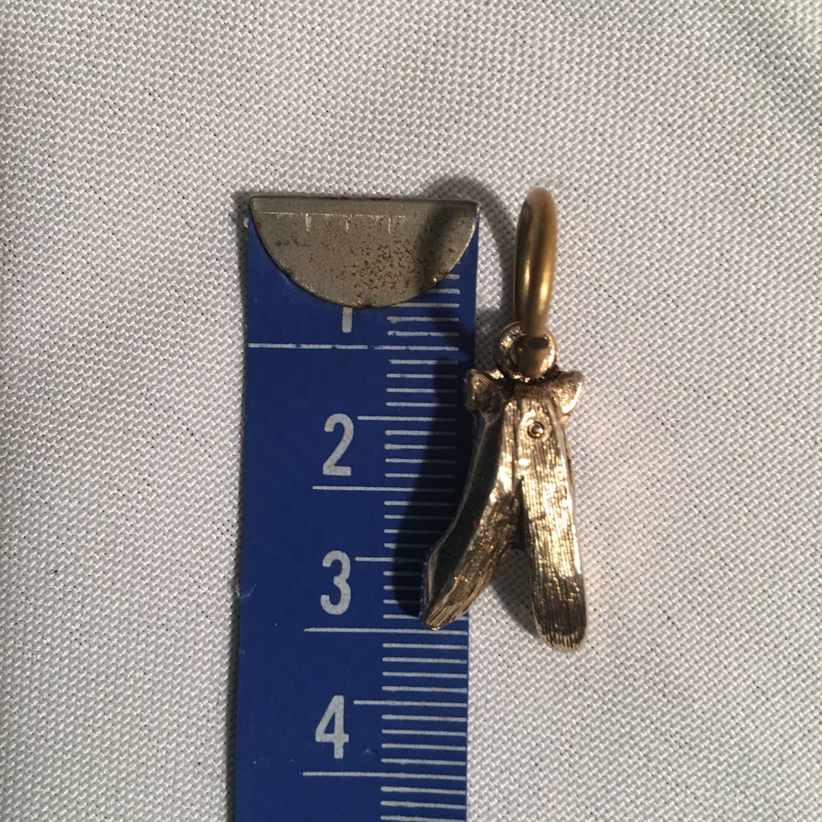 Jewelry × Other × Vintage Bronze Brass Ballet Slippers Dance Shoes Charm Size ONE SIZE - 3 Thumbnail