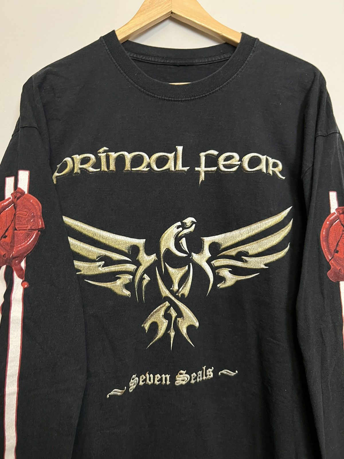 Band Tees Rare Vintage 00s Primal Fear Metal Band Tour Tshirt Hype Size US XL / EU 56 / 4 - 3 Thumbnail