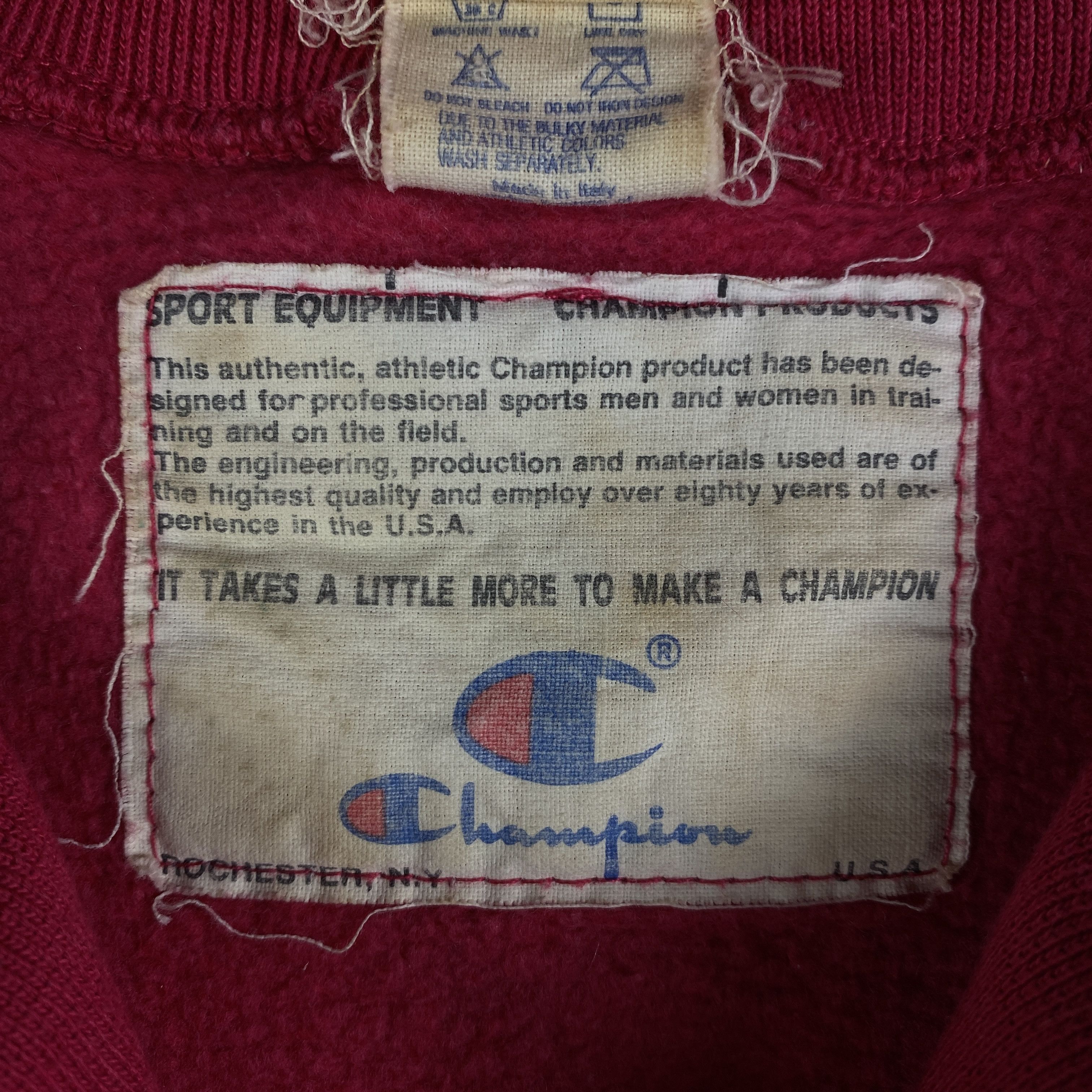 Champion × Vintage Mens Sweatshirt Pullover Champion Vintage Size XL Size US XL / EU 56 / 4 - 4 Thumbnail