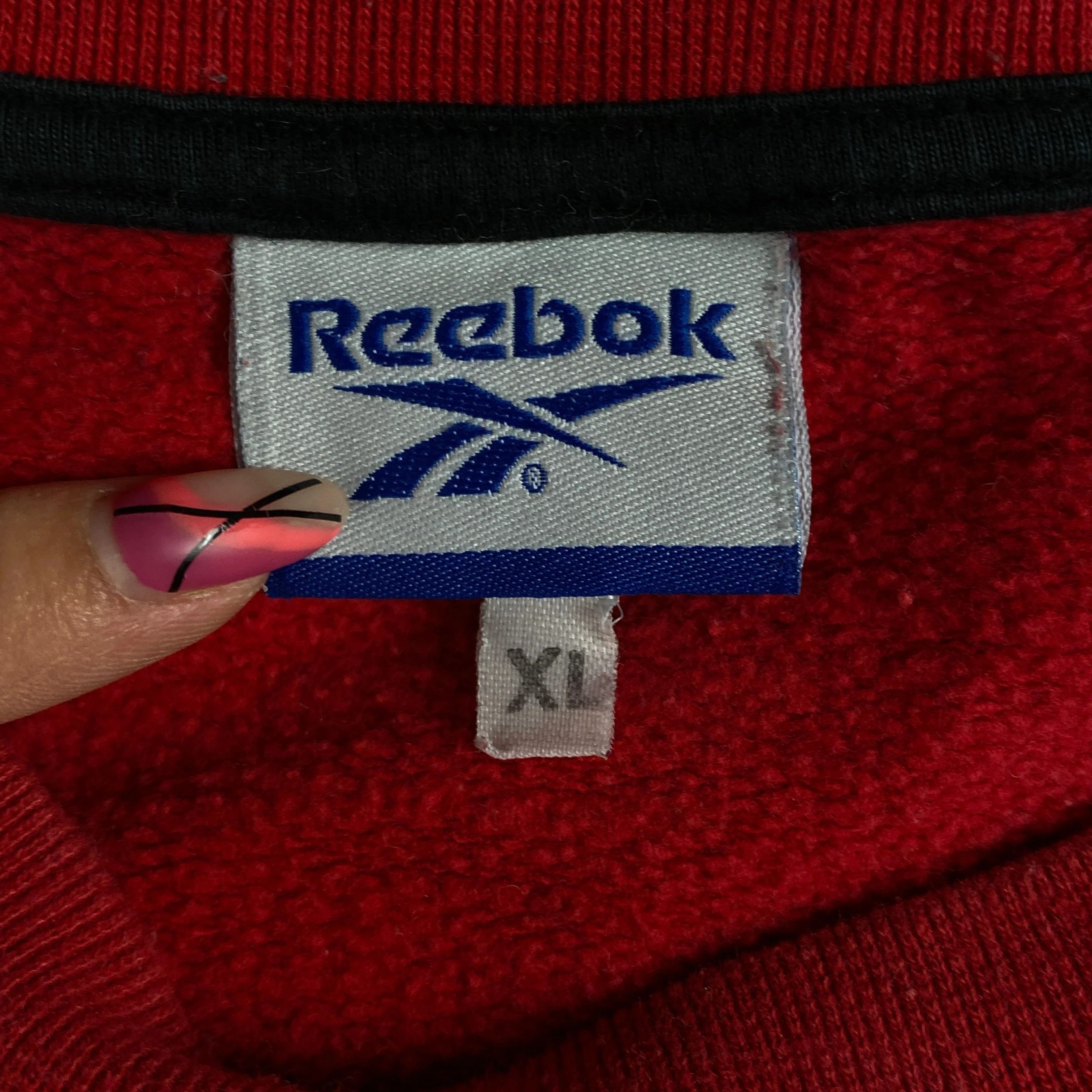 Reebok × Vintage Mens Sweatshirt Reebok Vintage Big Print Size XL Size US XL / EU 56 / 4 - 4 Thumbnail