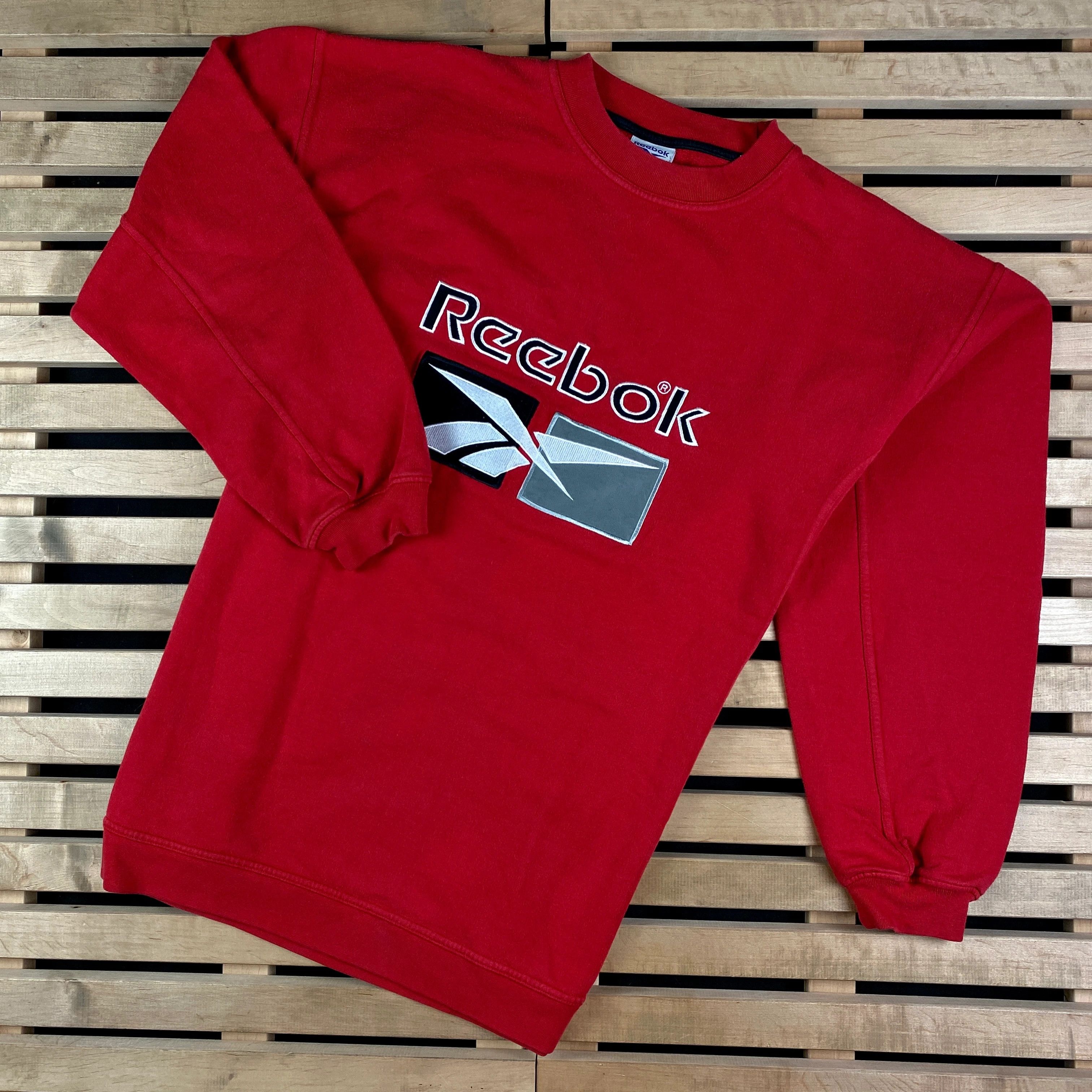 Reebok × Vintage Mens Sweatshirt Reebok Vintage Big Print Size XL Size US XL / EU 56 / 4 - 1 Thumbnail